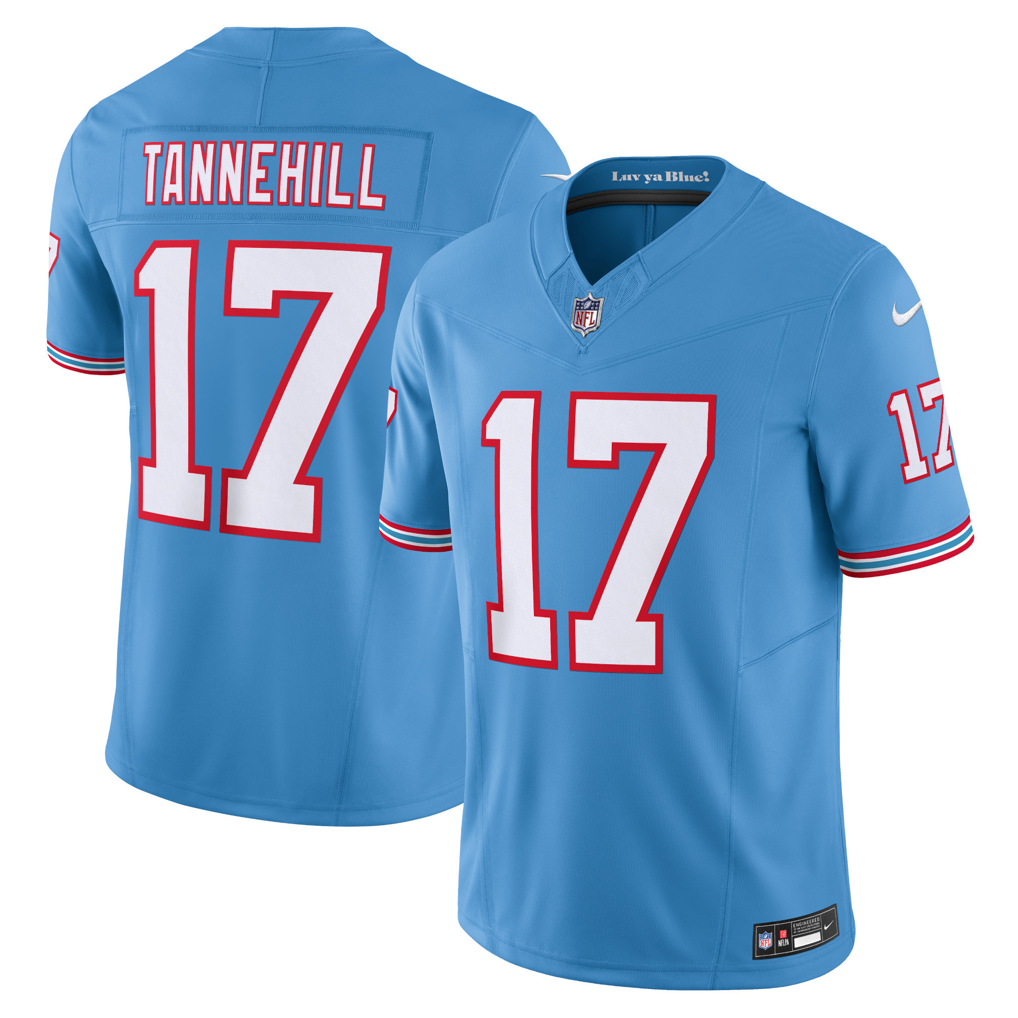 Men's Tennessee Titans Ryan Tannehill Light Blue Vapor F.u.s.e. Limited Jersey Js7809