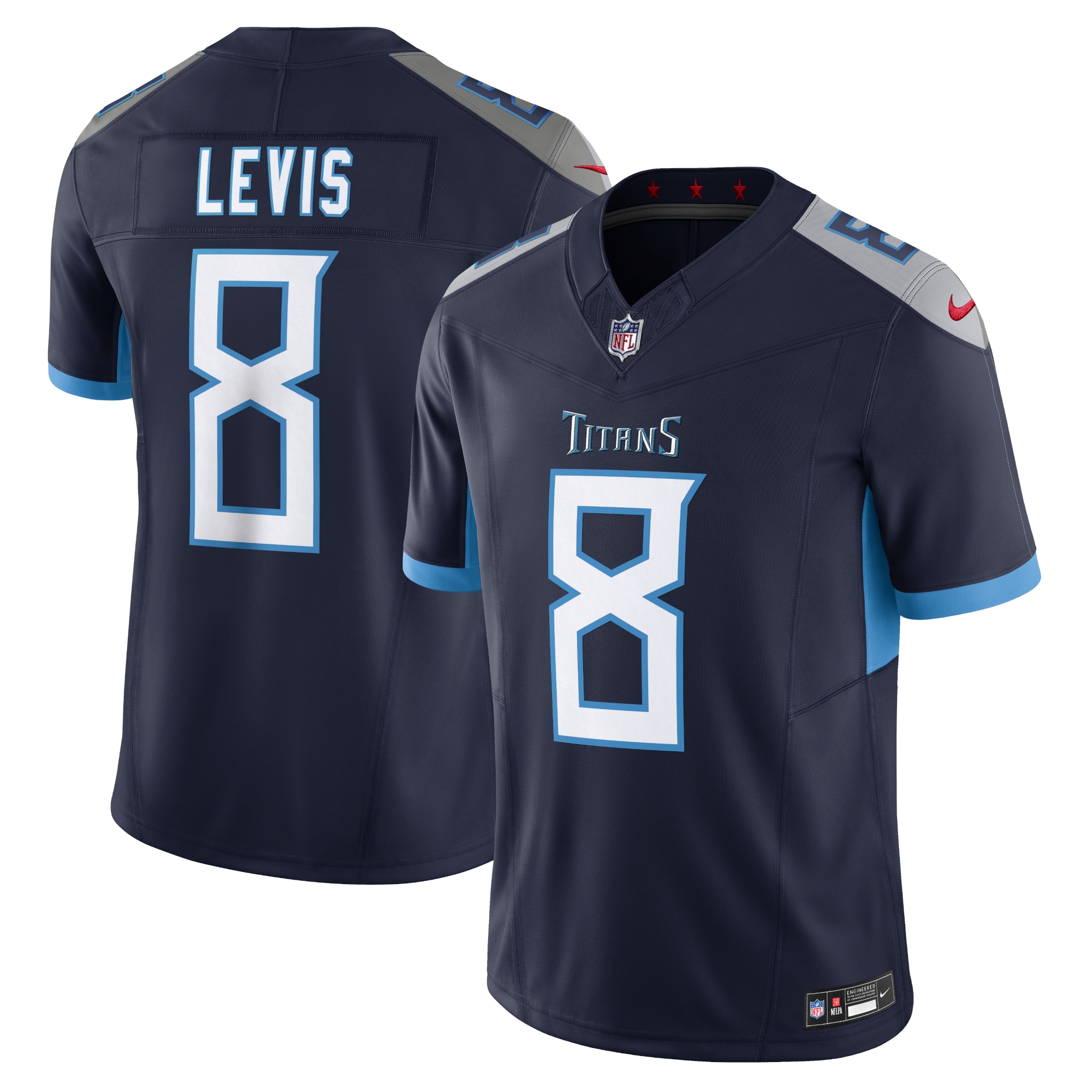 Men's Tennessee Titans Will Levis Navy Vapor F.u.s.e. Limited Jersey Js4331