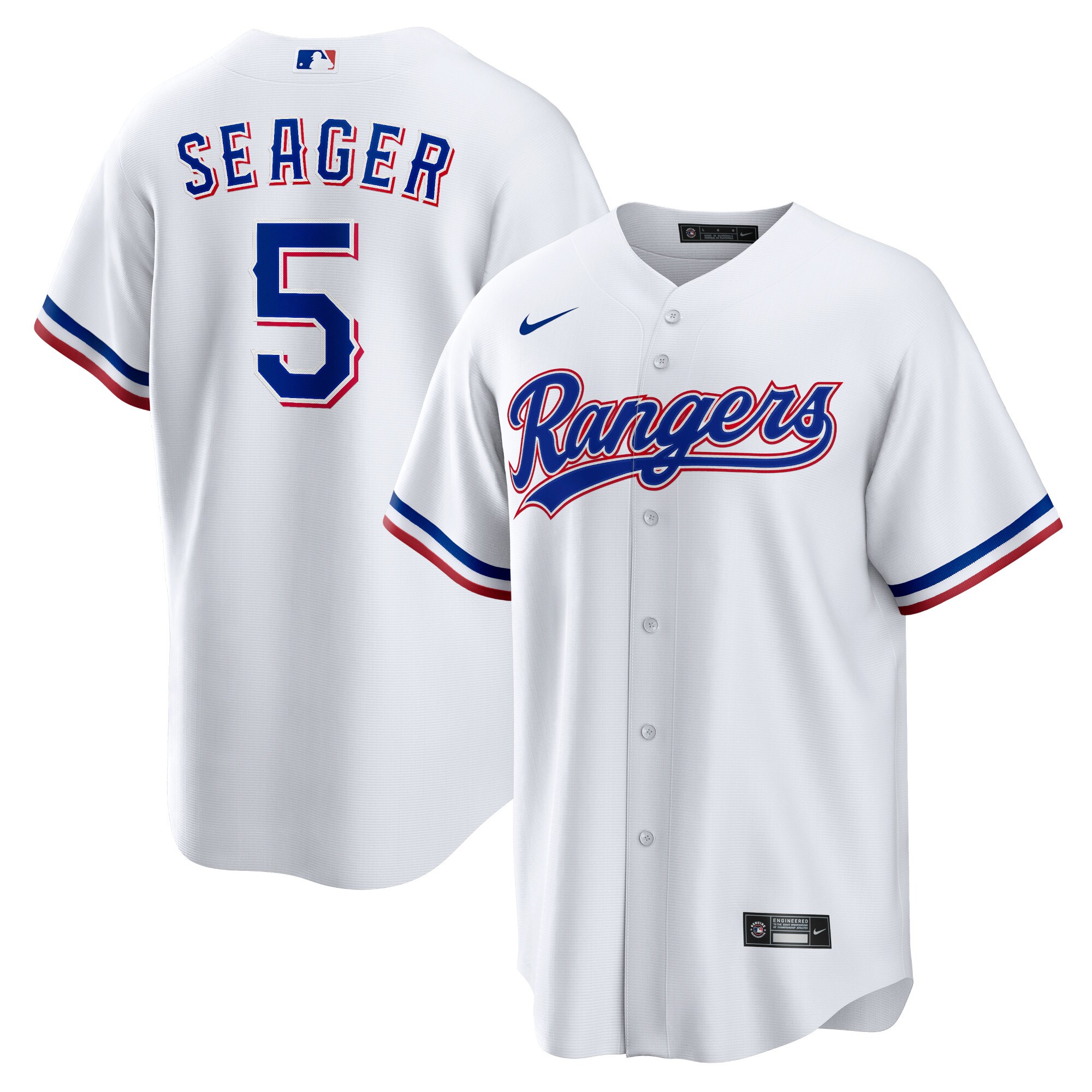 Men's Texas Rangers Corey Seager White Home Player Jersey