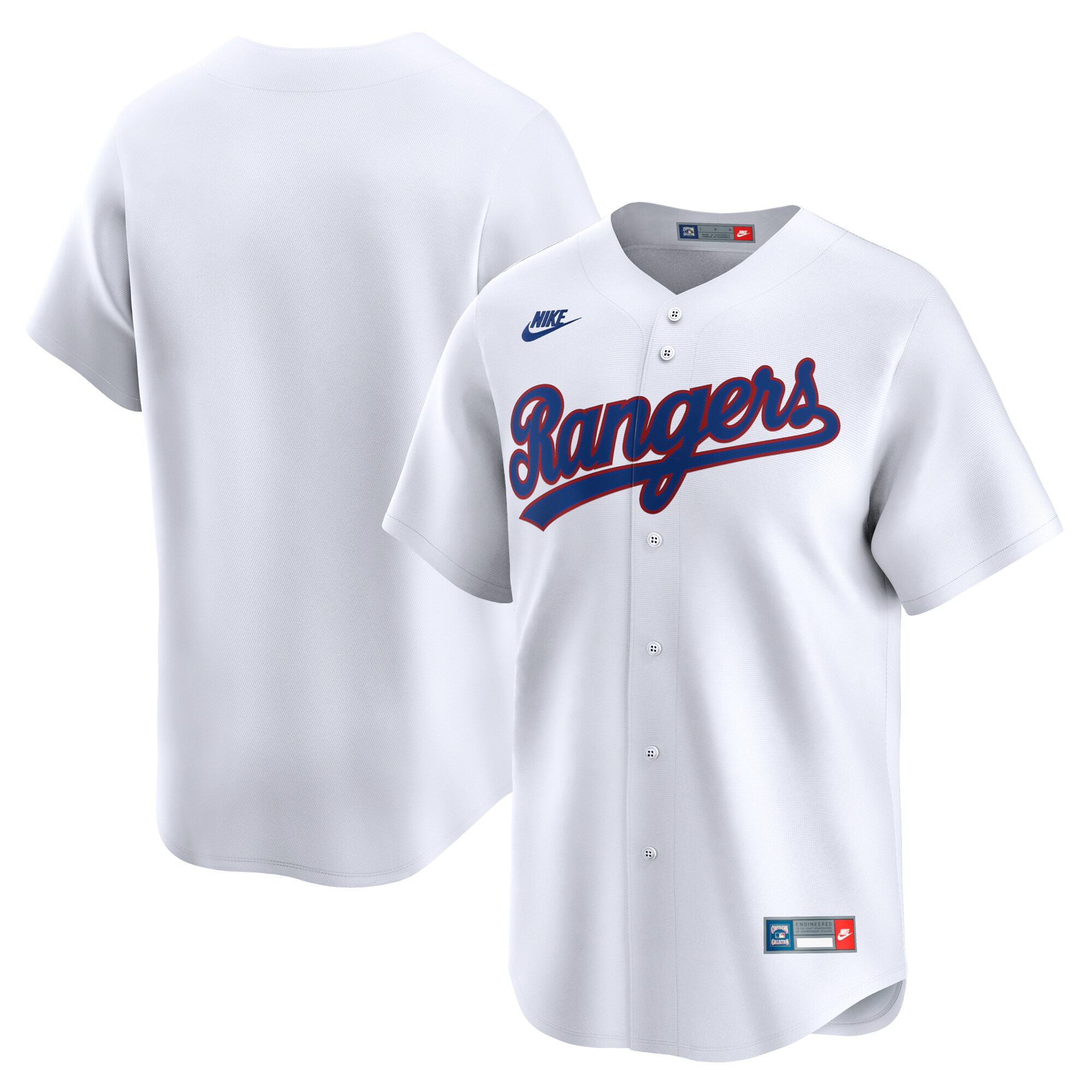 Men's Texas Rangers White Cooperstown Collection Limited Jersey