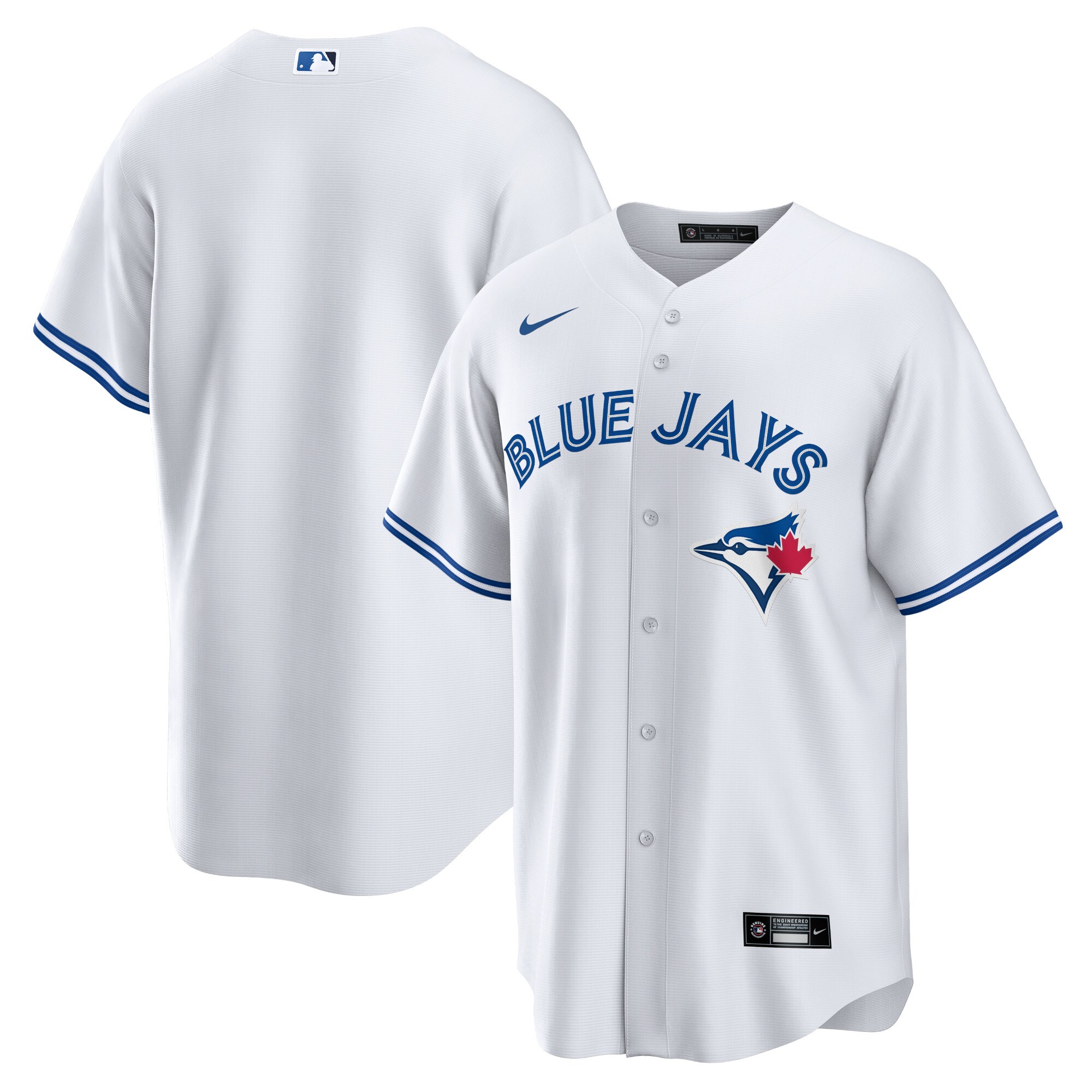 Men's Toronto Blue Jays White Home Blank Jersey