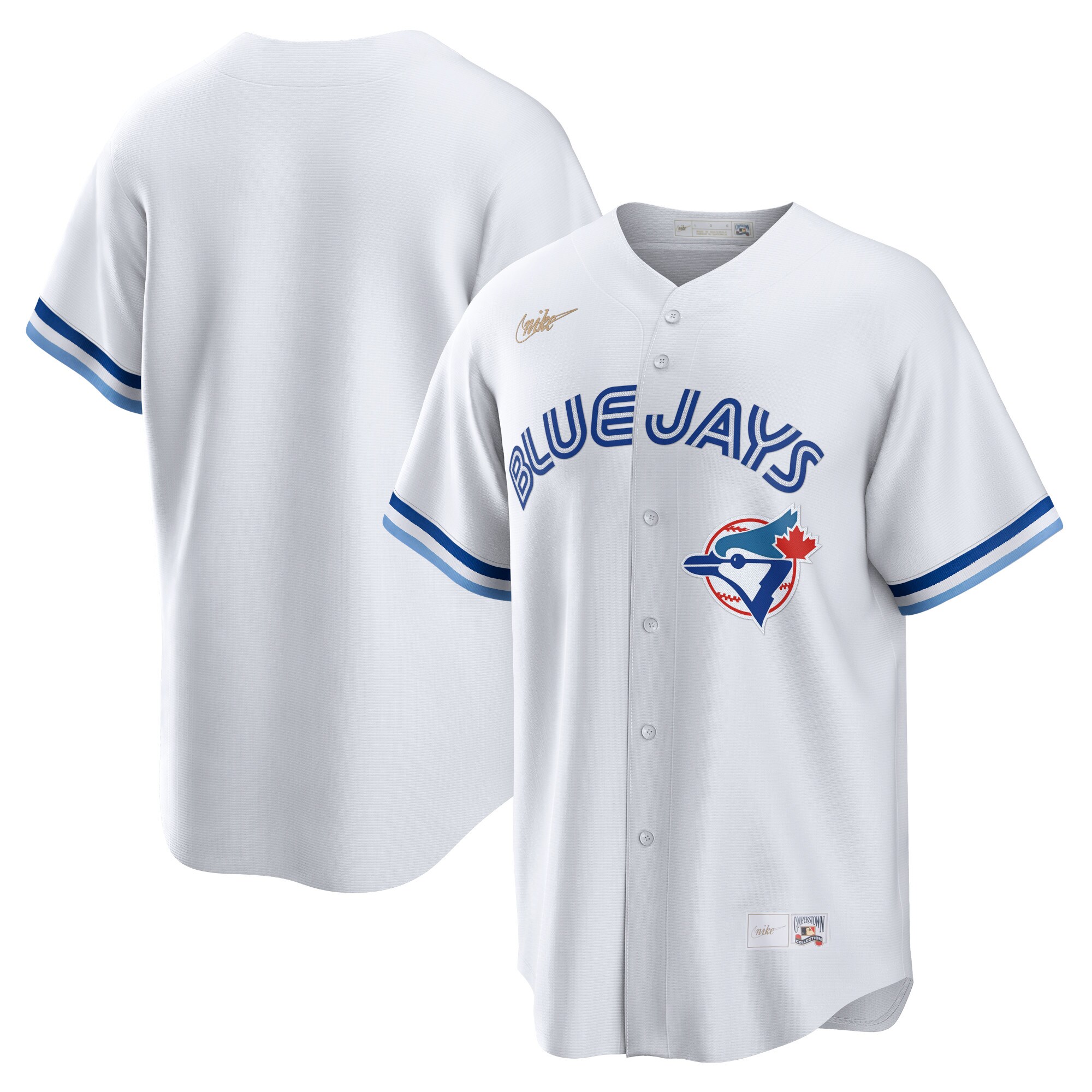 Men's Toronto Blue Jays White Home Cooperstown Collection Team Jersey