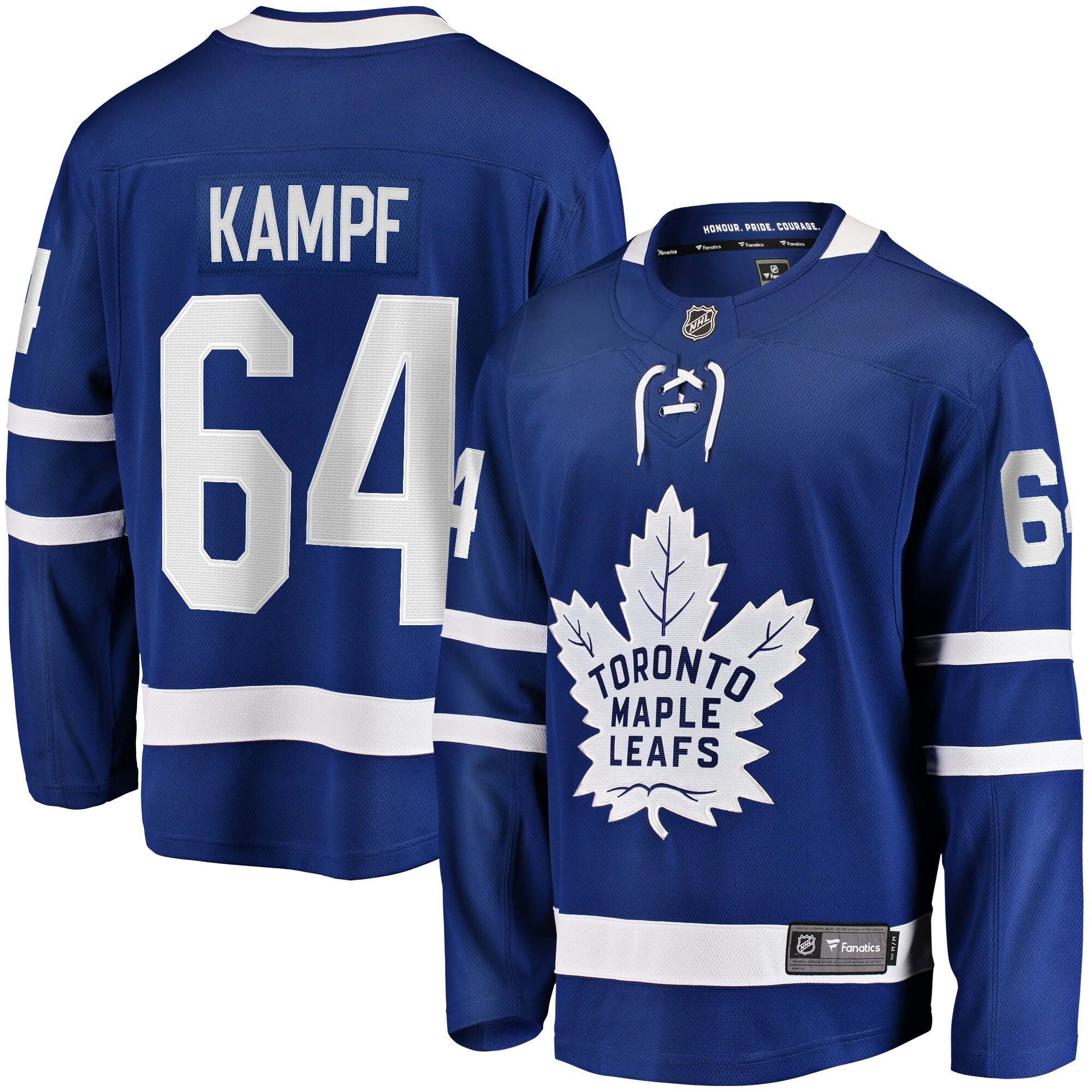 Men's Toronto Maple Leafs David Kampf Blue Home Premier Breakaway Player Jersey