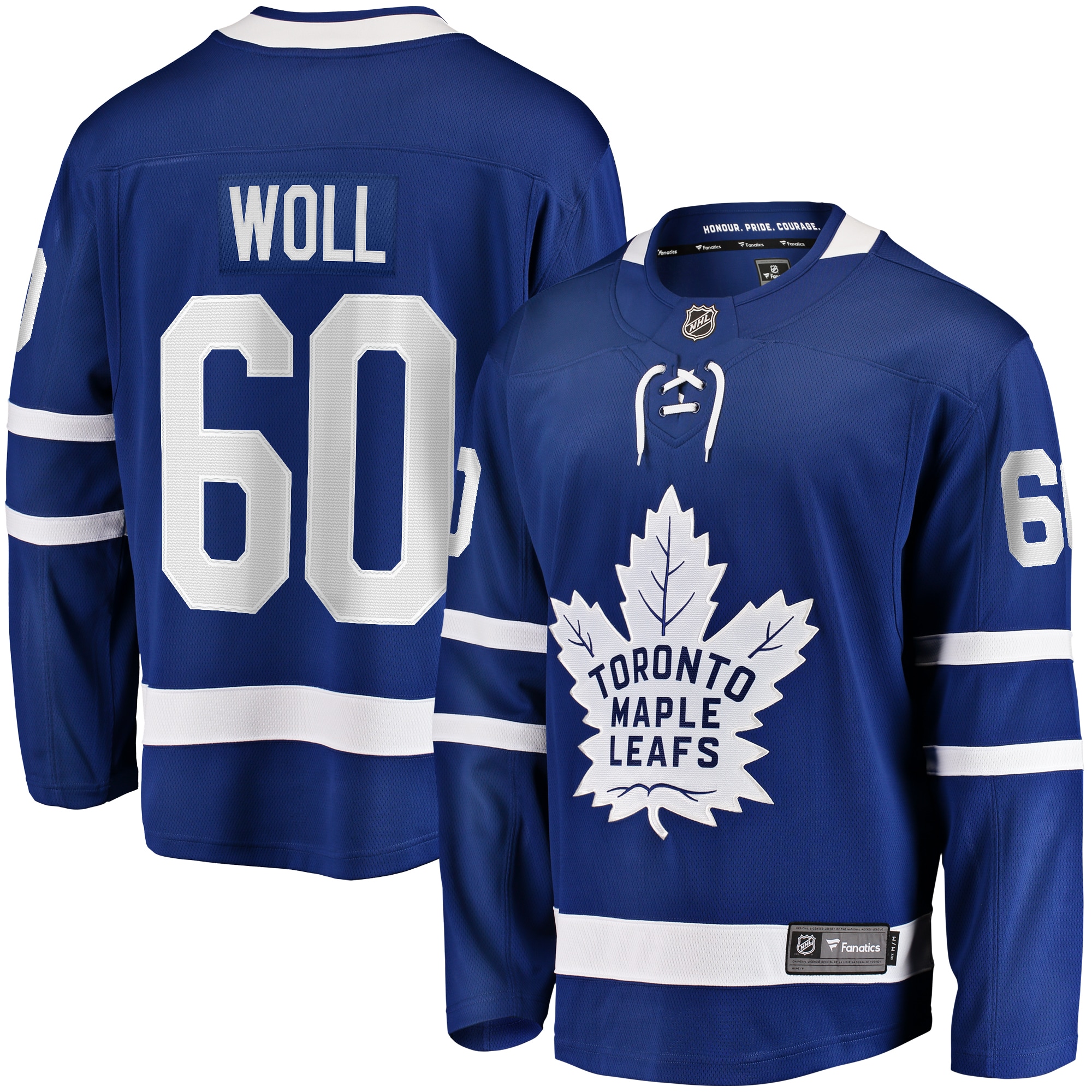 Men's Toronto Maple Leafs Joseph Woll Blue Home Premier Breakaway Player Jersey