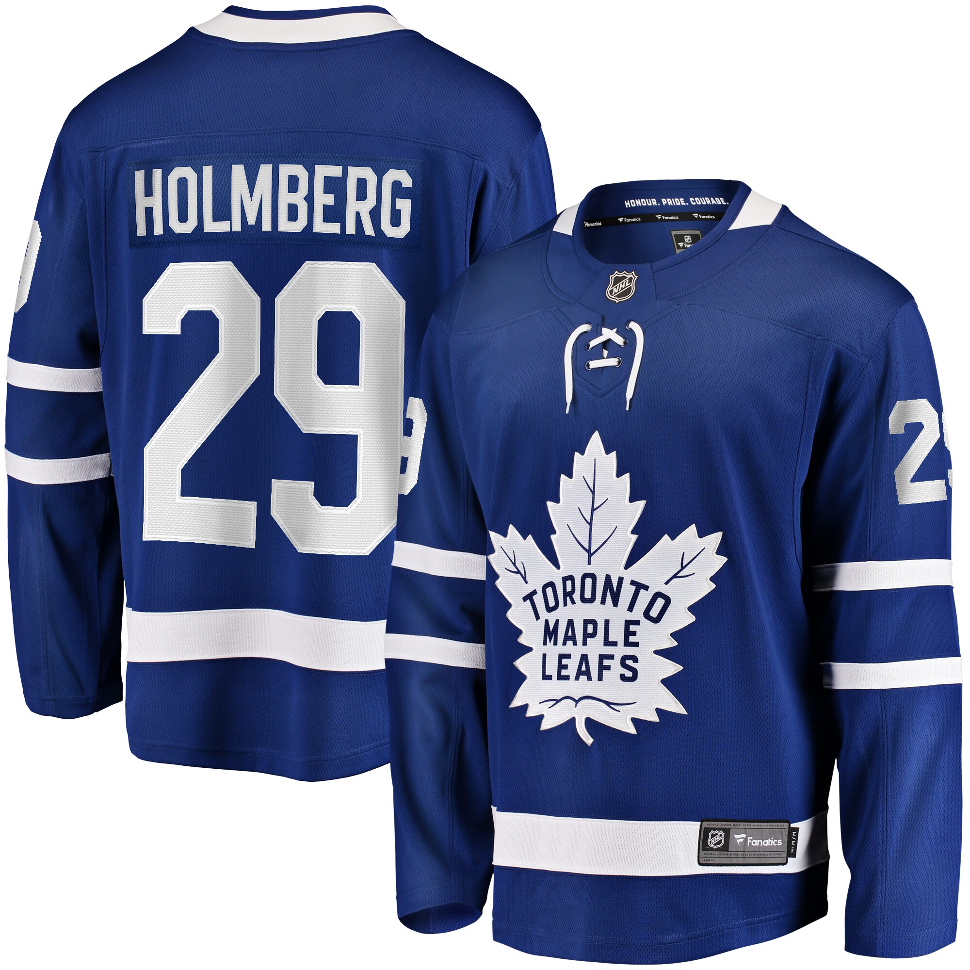 Men's Toronto Maple Leafs Pontus Holmberg Blue Home Premier Breakaway Player Jersey