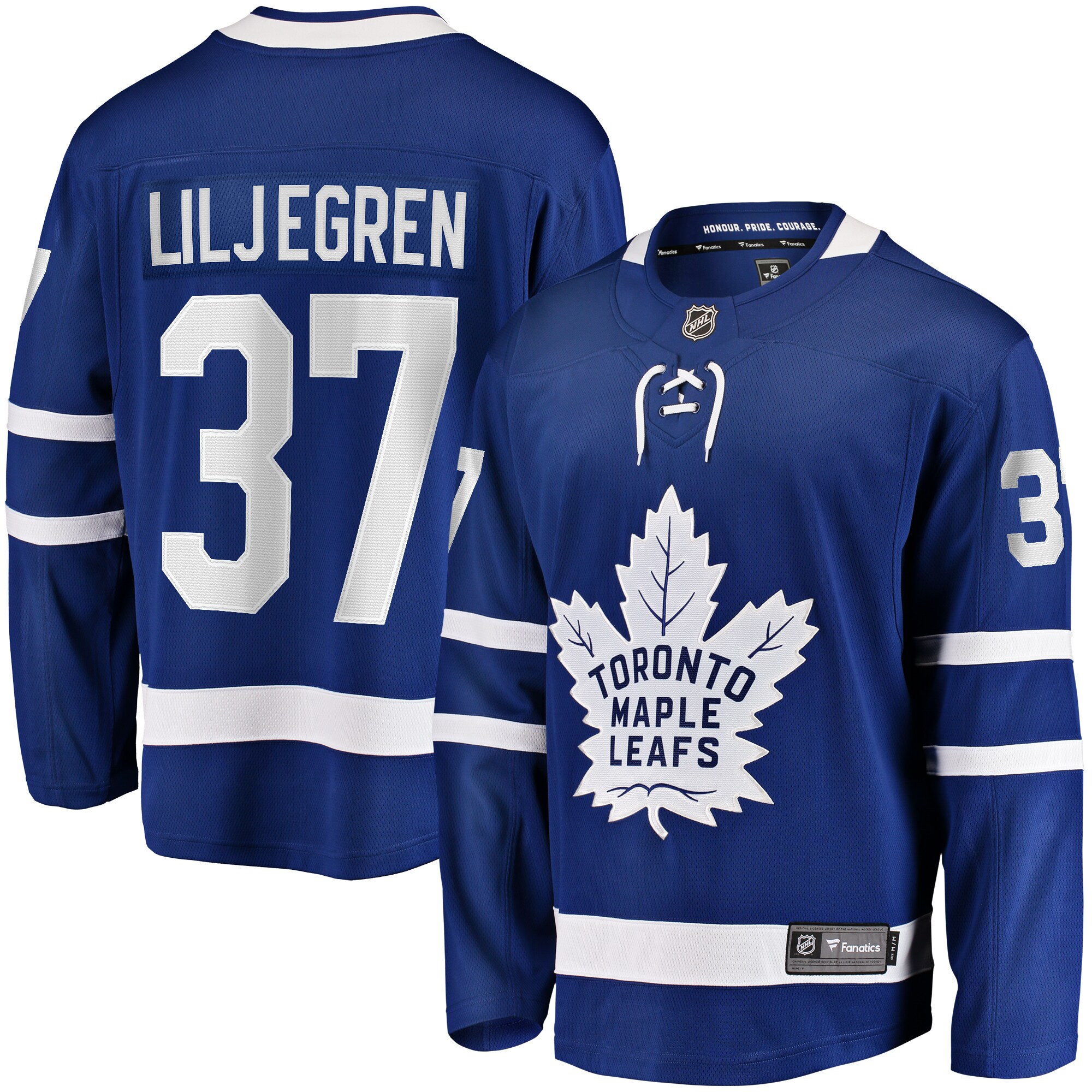 Men's Toronto Maple Leafs Timothy Liljegren Blue Home Premier Breakaway Player Jersey