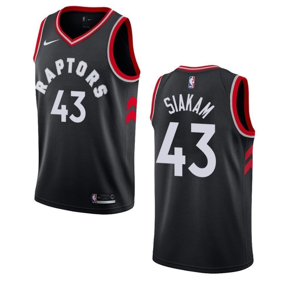 Men's Toronto Raptors 43 Pascal Siakam Statement Swingman Jersey - Black