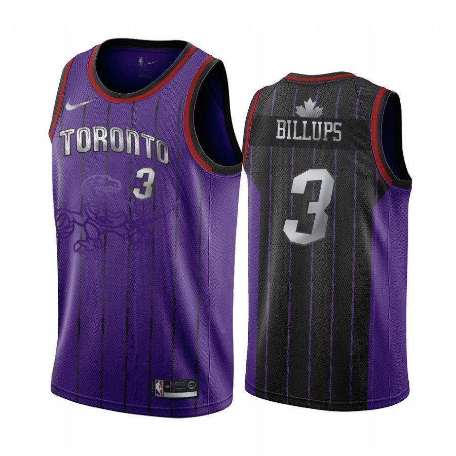 Men's Toronto Raptors Chauncey Billups 3 Hardwood Classics Jersey