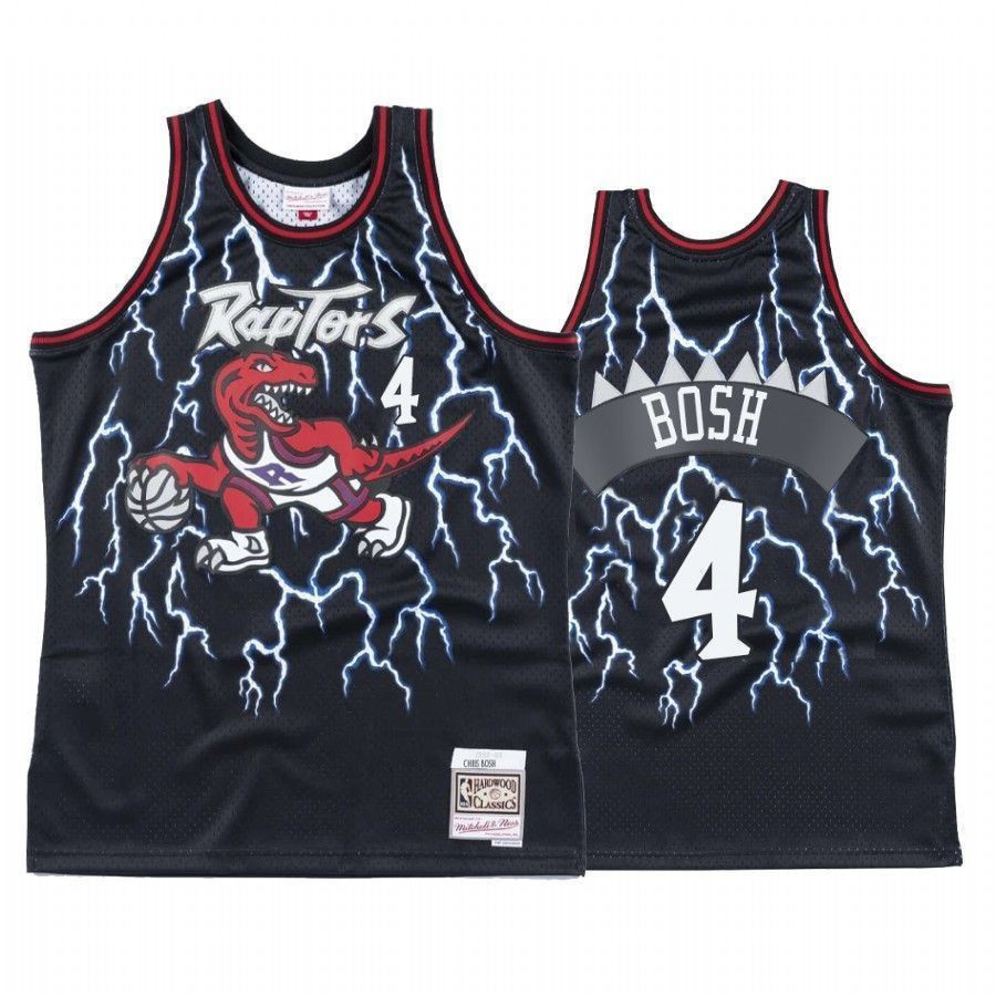 Men's Toronto Raptors Chris Bosh 4 Hardwood Classics Jersey