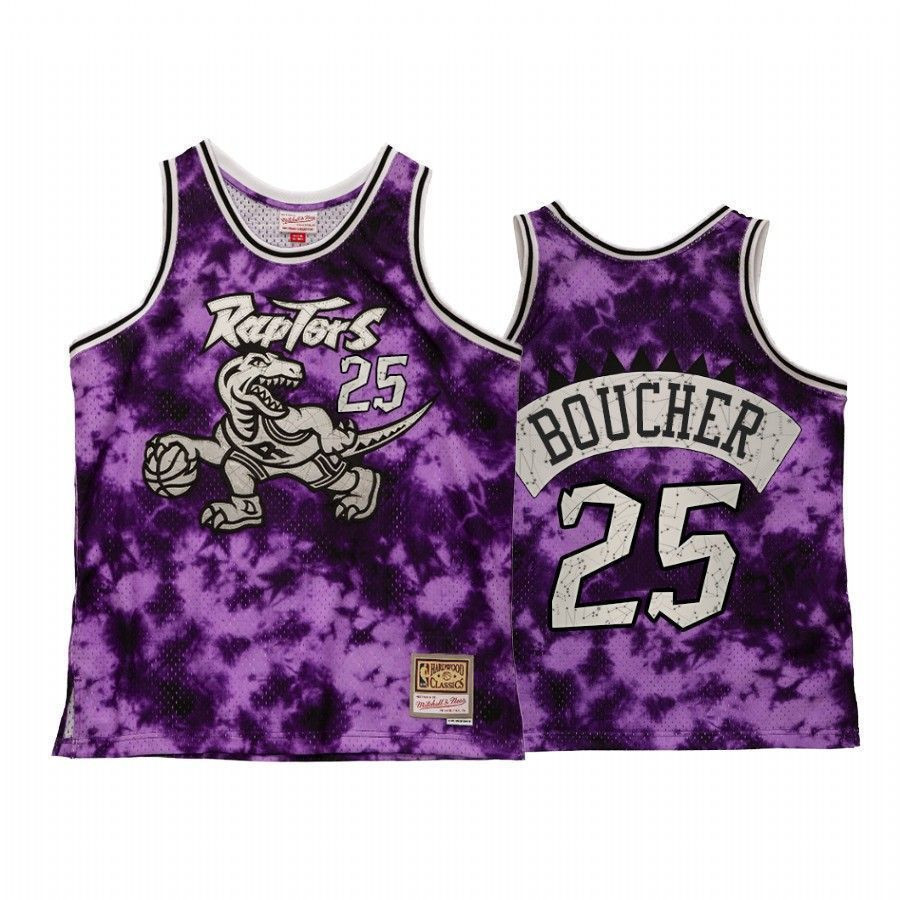 Men's Toronto Raptors Chris Boucher Galaxy Constellation Jersey Purple Throwback
