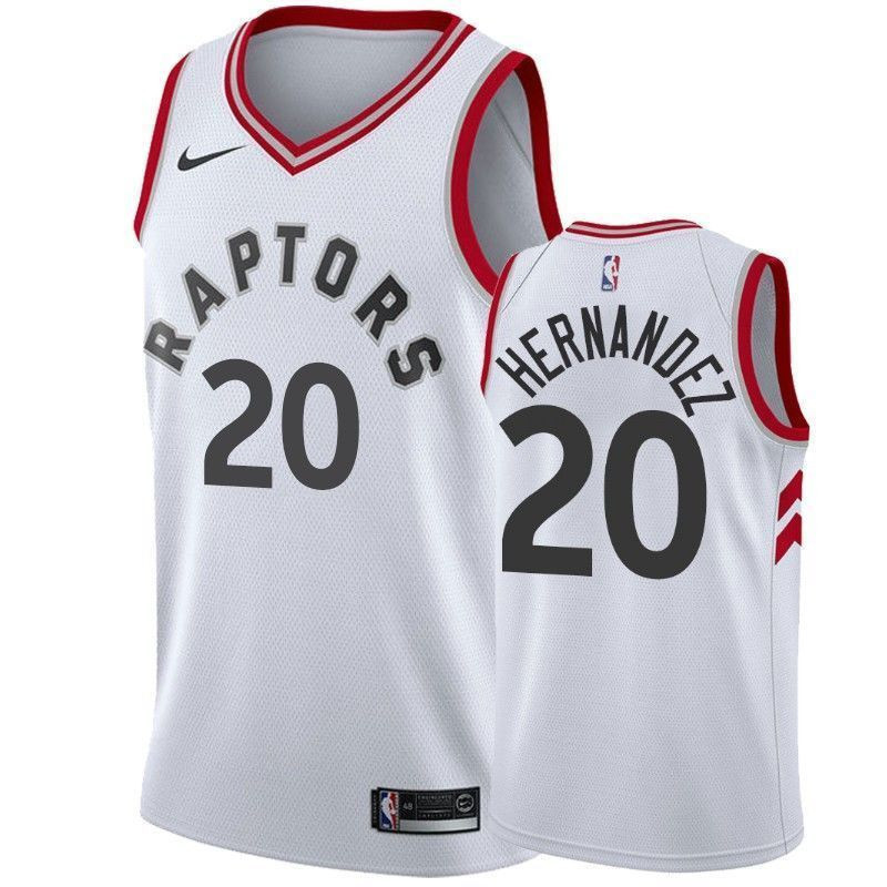 Men's Toronto Raptors Dewan Hernandez 20 Association Jersey