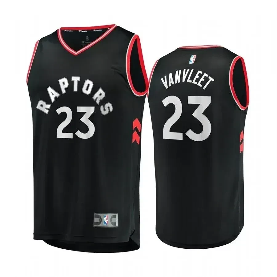 Men's Toronto Raptors Fred Vanvleet Black Statet Jersey