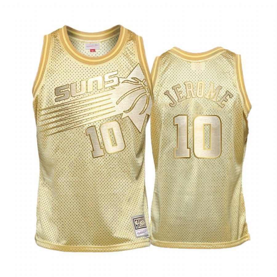 Men's Ty Jerome 10 Phoenix Suns Golden Hwc Jersey