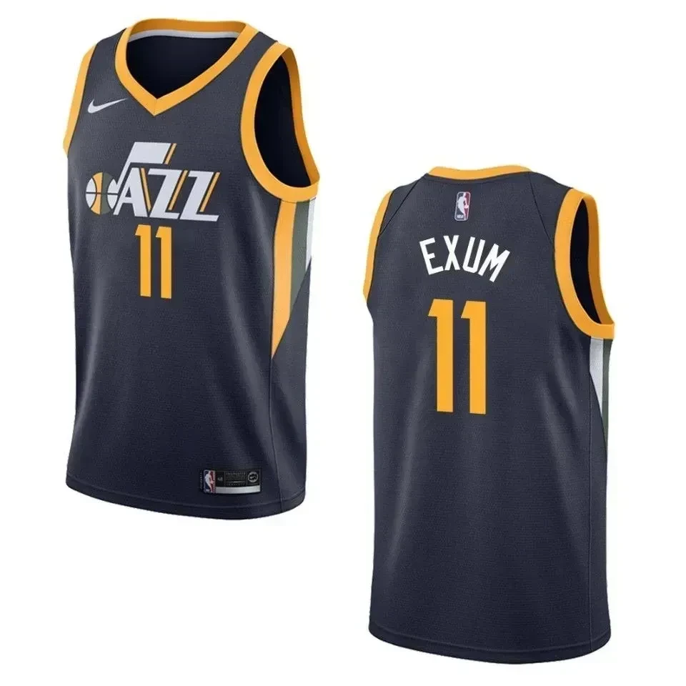 Men's Utah Jazz 11 Dante Exum Icon Swingman Jersey - Navy