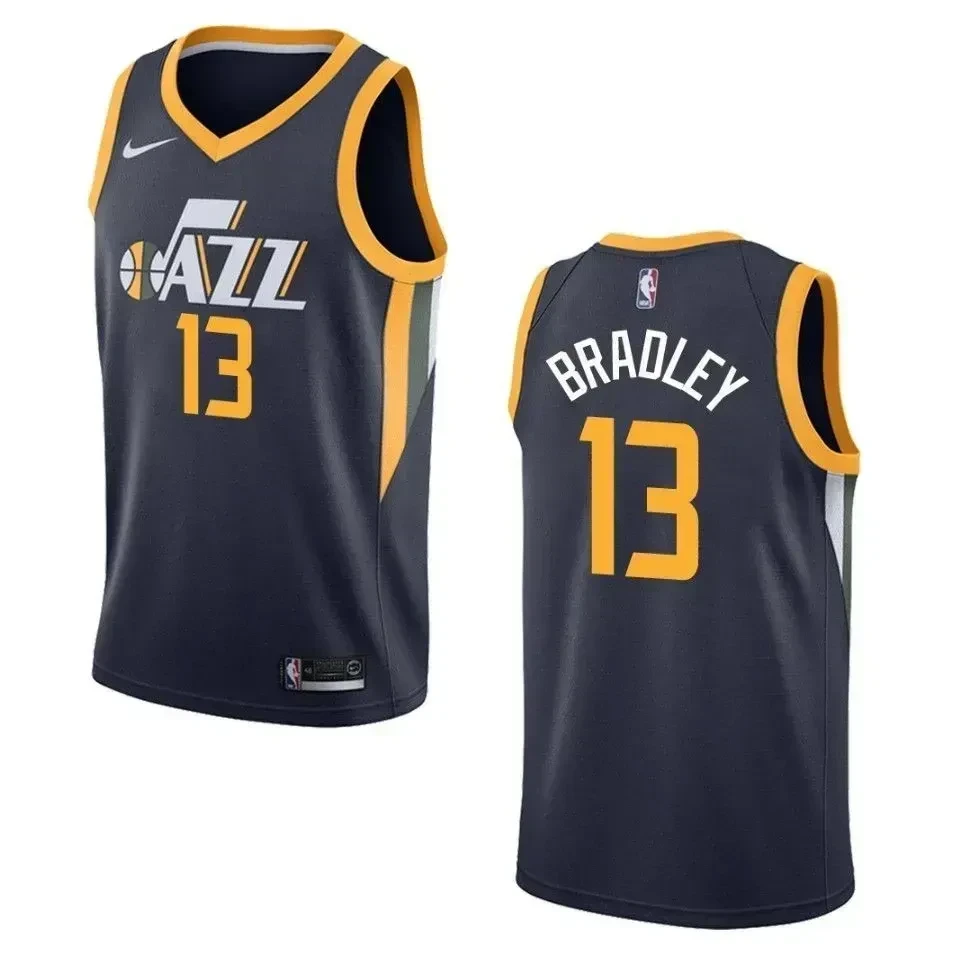 Men's Utah Jazz 13 Tony Bradley Icon Swingman Jersey - Navy