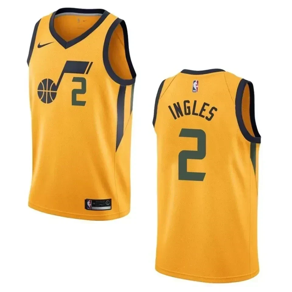 Men's Utah Jazz 2 Joe Ingles Statement Swingman Jersey - Yellow