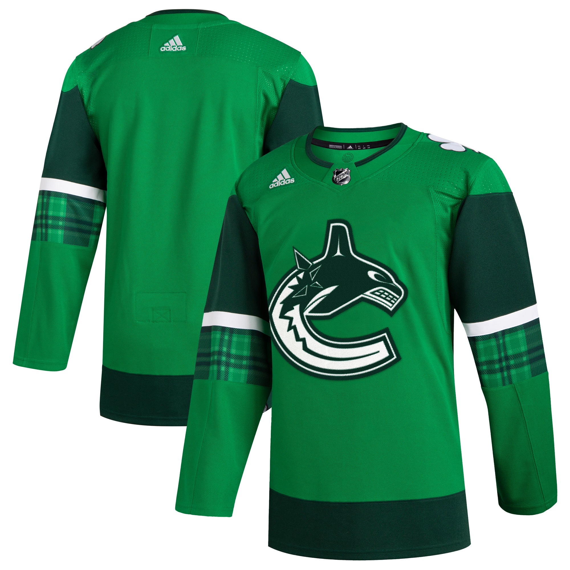 Men's Vancouver Canucks Kelly Green 2023 St. Patrick's Day Primegreen Jersey