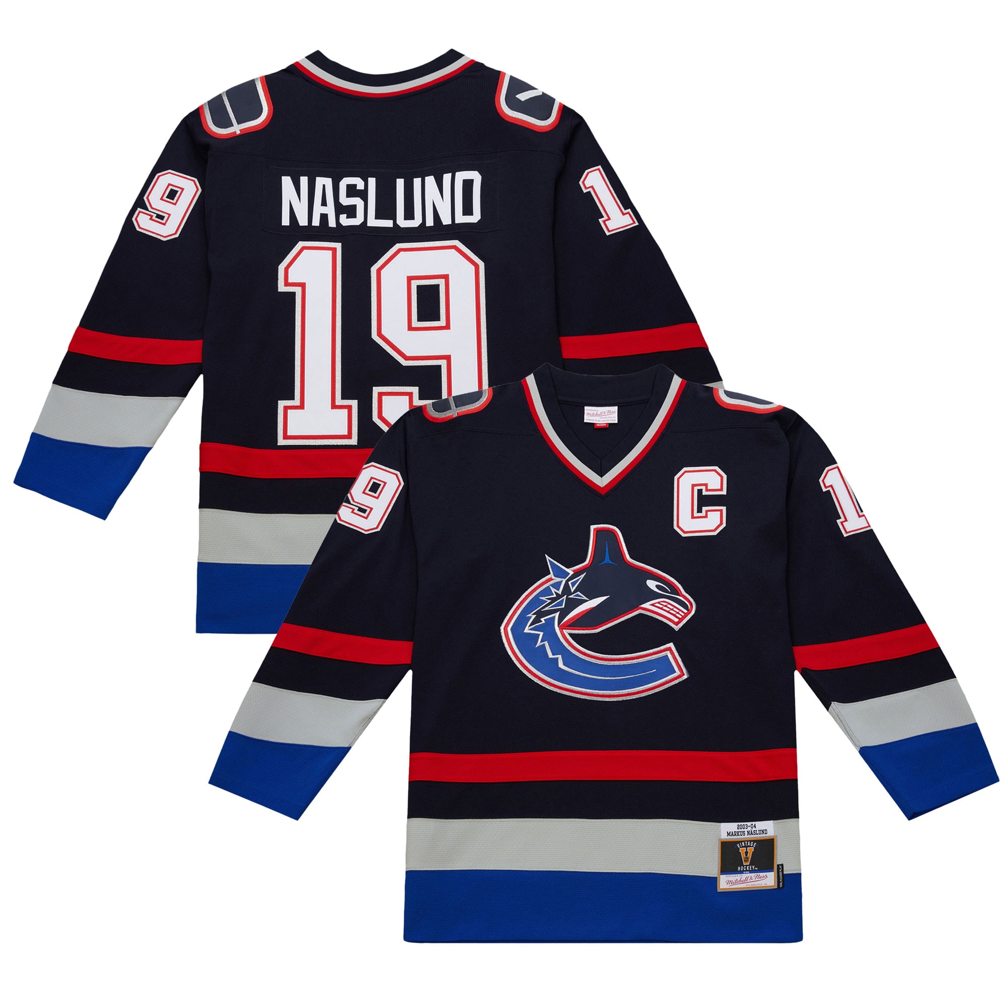 Men's Vancouver Canucks Markus Naslund Navy 2003-04 Power Play Jersey