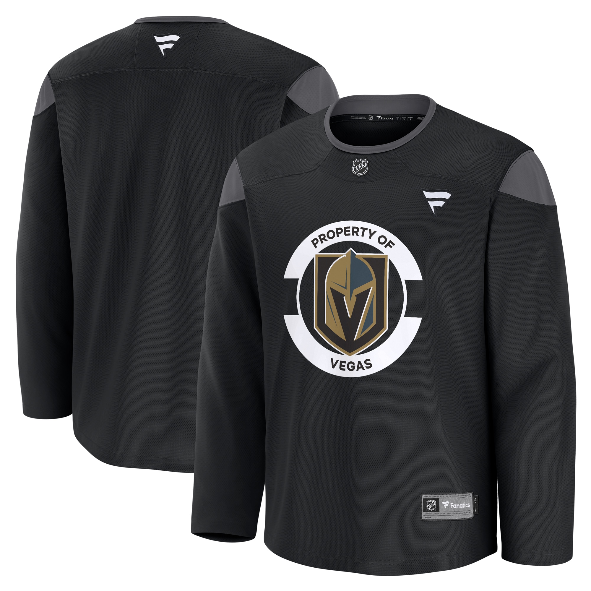 Men's Vegas Golden Knights Black Team Practice Jersey