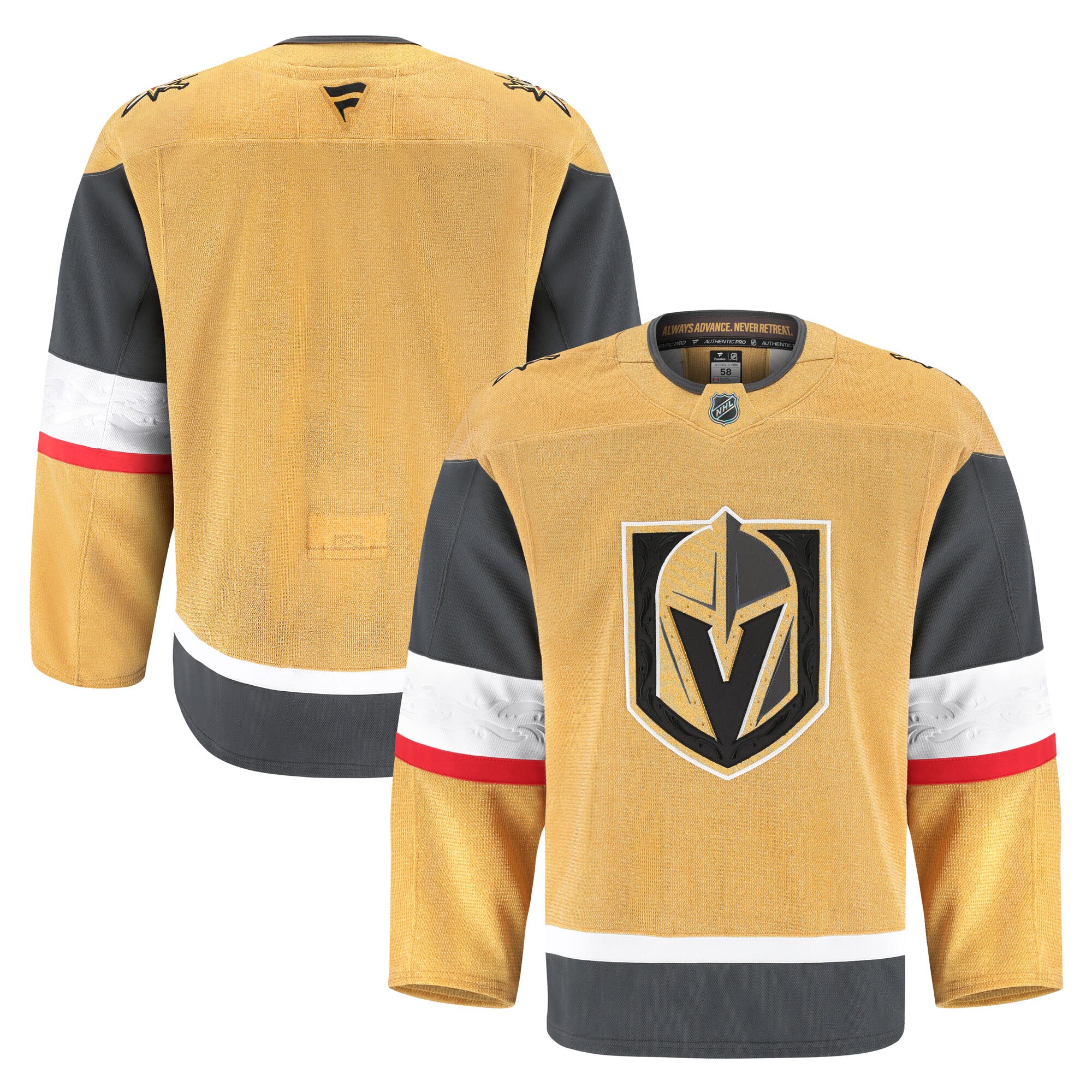 Men's Vegas Golden Knights Gold Home Pro Jersey