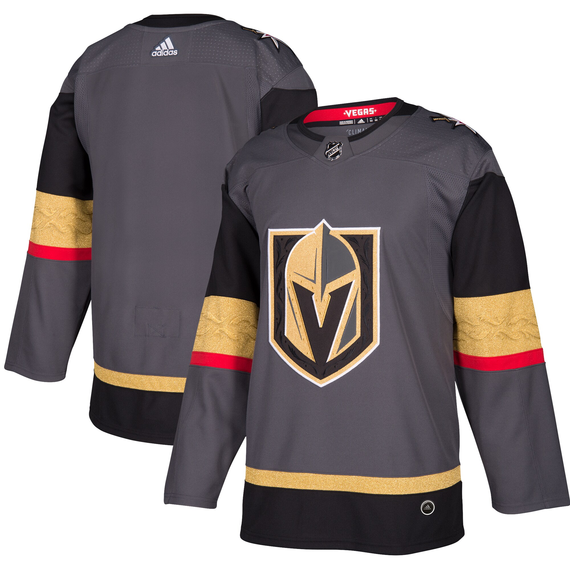 Men's Vegas Golden Knights Gray Alternate Blank Jersey