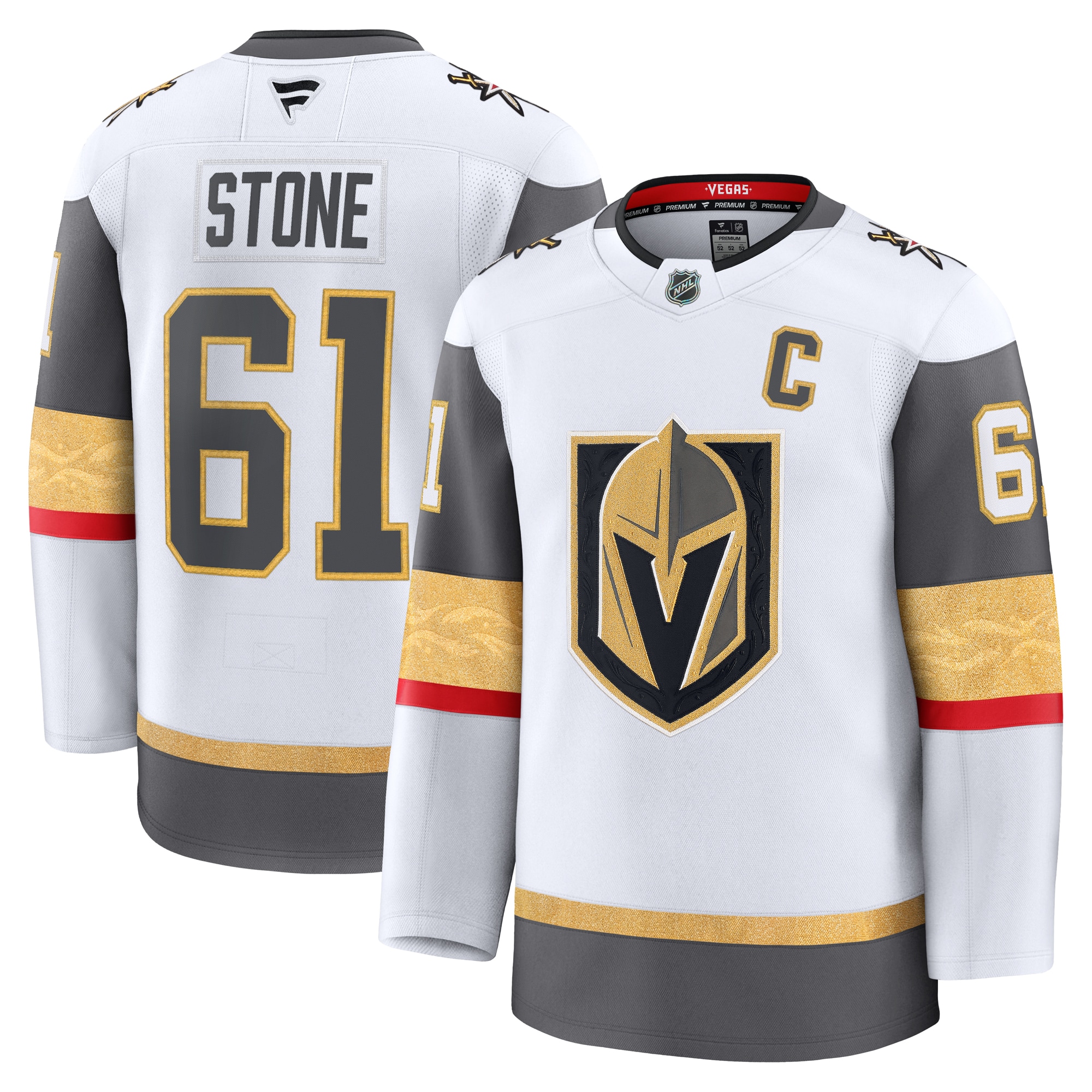 Men's Vegas Golden Knights Mark Stone White Away Premium Jersey