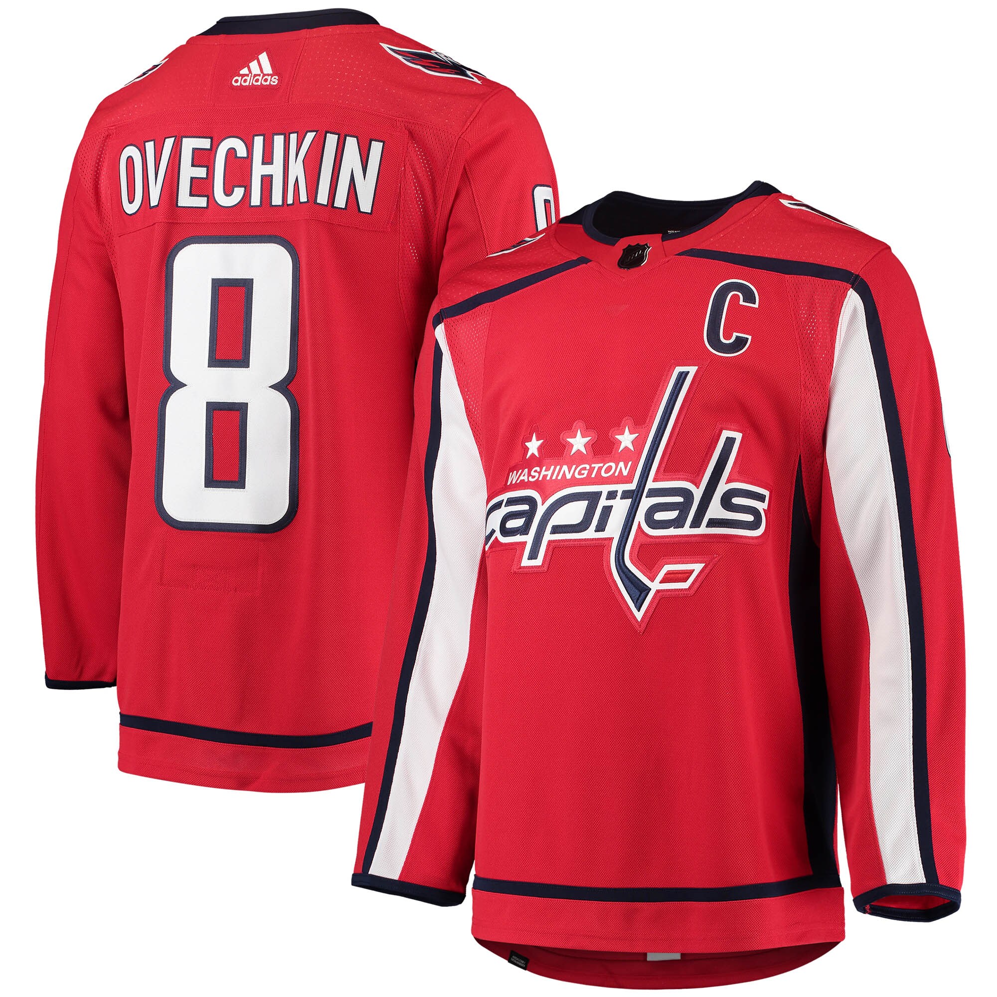 Men's Washington Capitals Alexander Ovechkin Red Home Primegreen Player Jersey