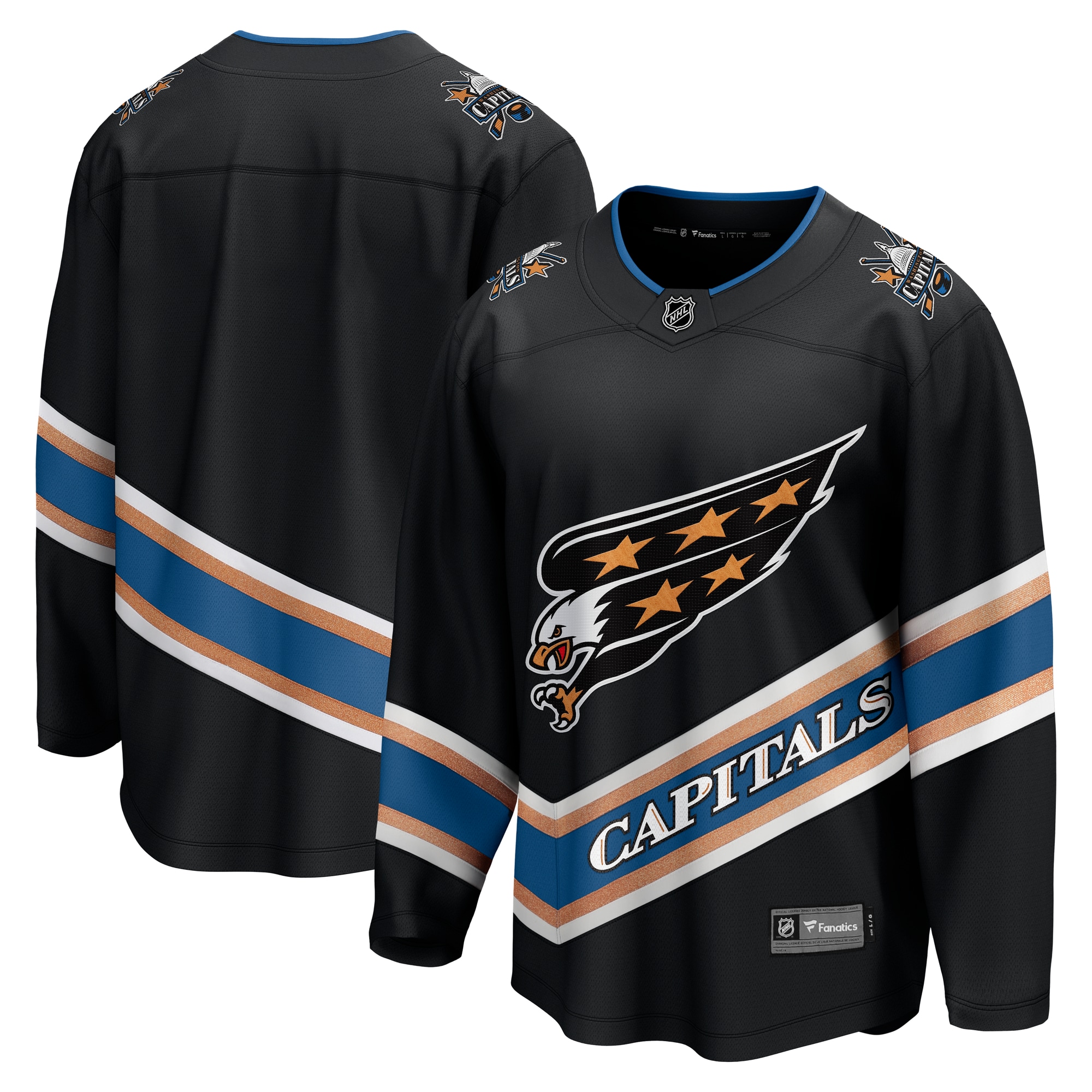 Men's Washington Capitals Black Alternate 50th Anniversary Breakaway Jersey