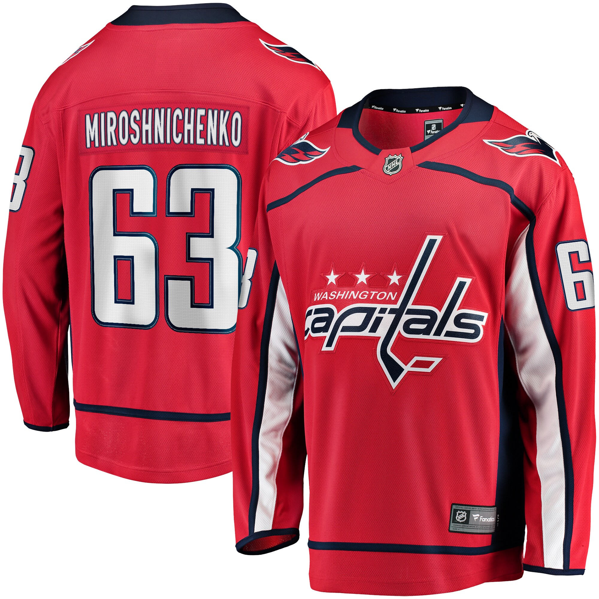 Men's Washington Capitals Ivan Miroshnichenko Red Home Premier Breakaway Player Jersey