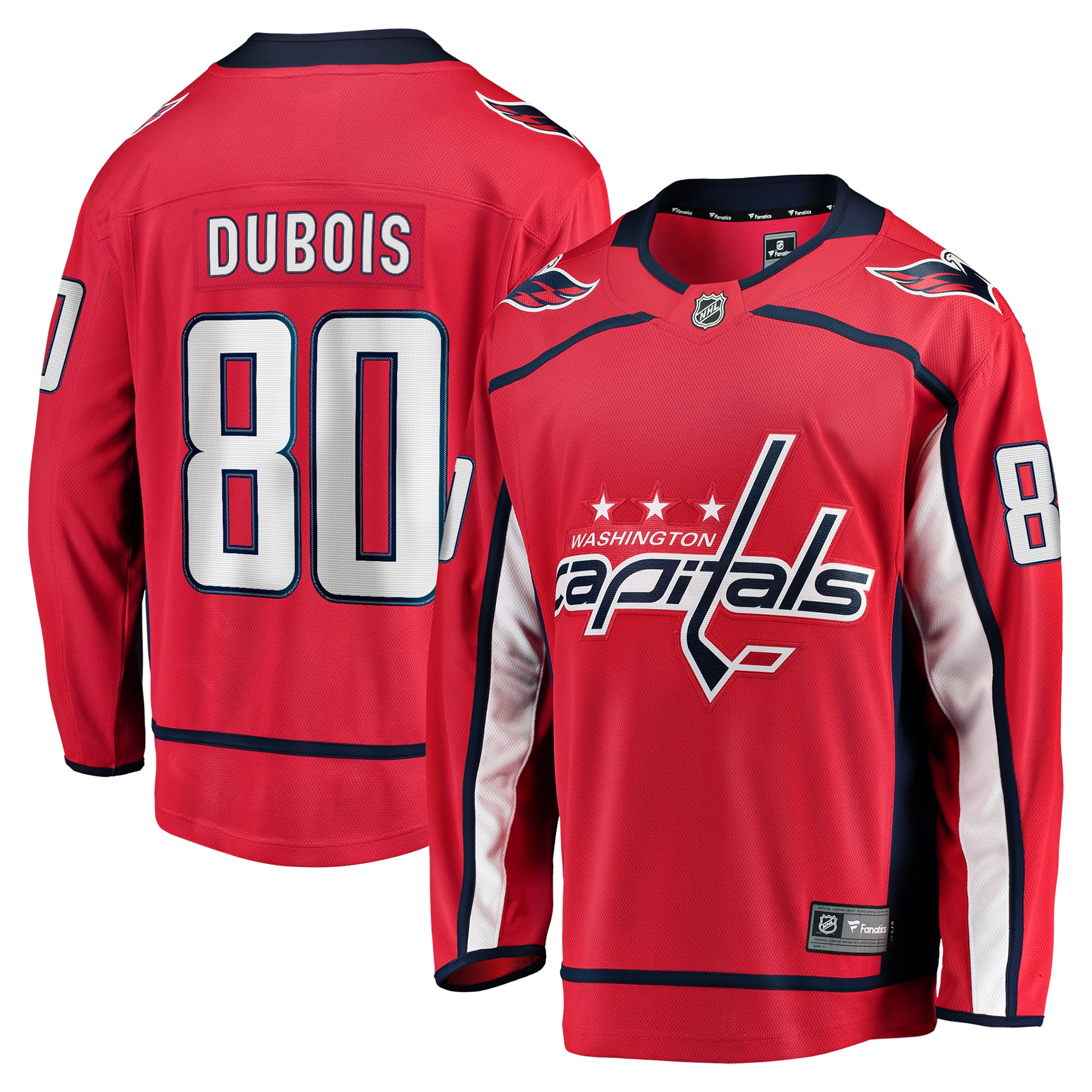 Men's Washington Capitals Pierre-luc Dubois Red Home Premier Breakaway Player Jersey