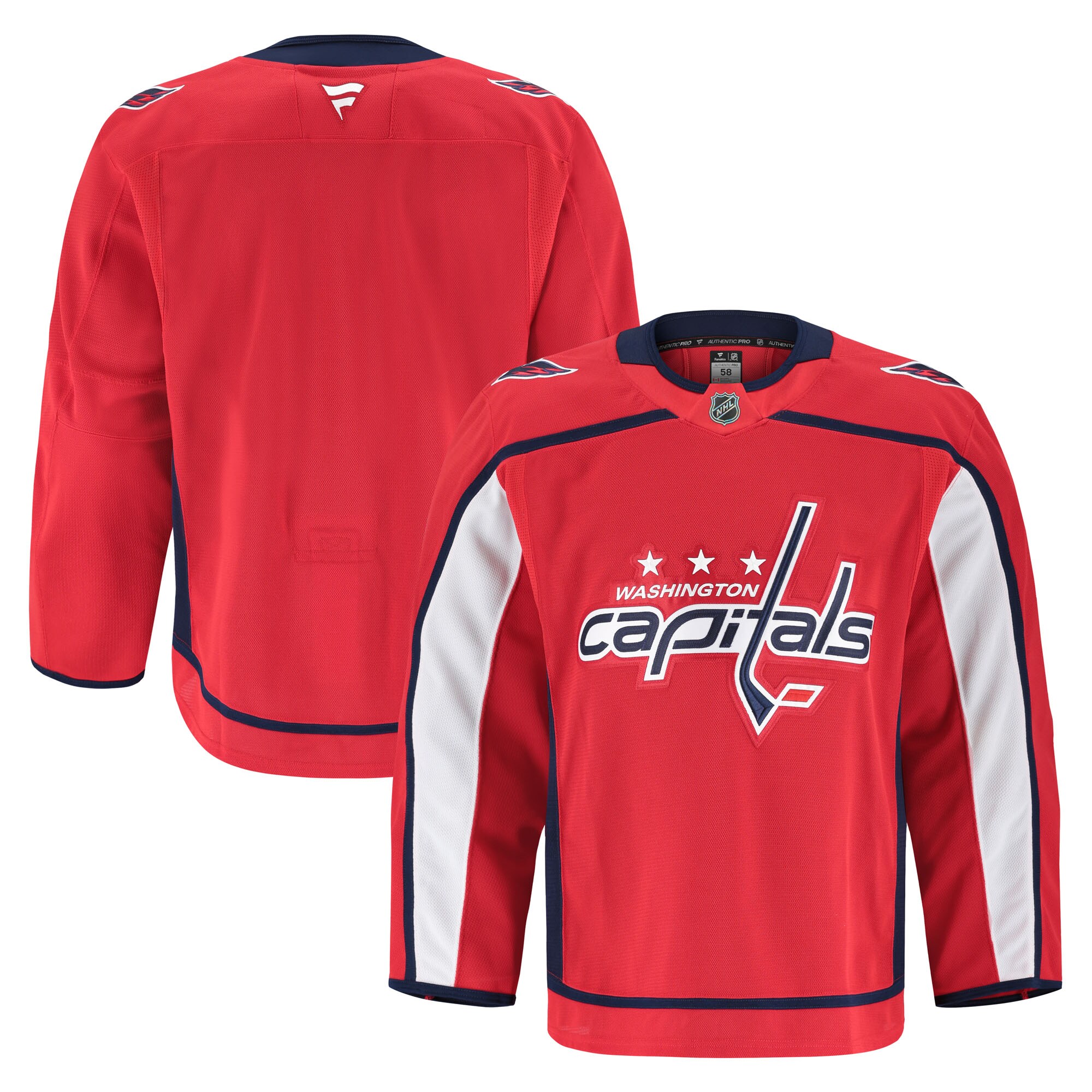 Men's Washington Capitals Red Home Pro Jersey