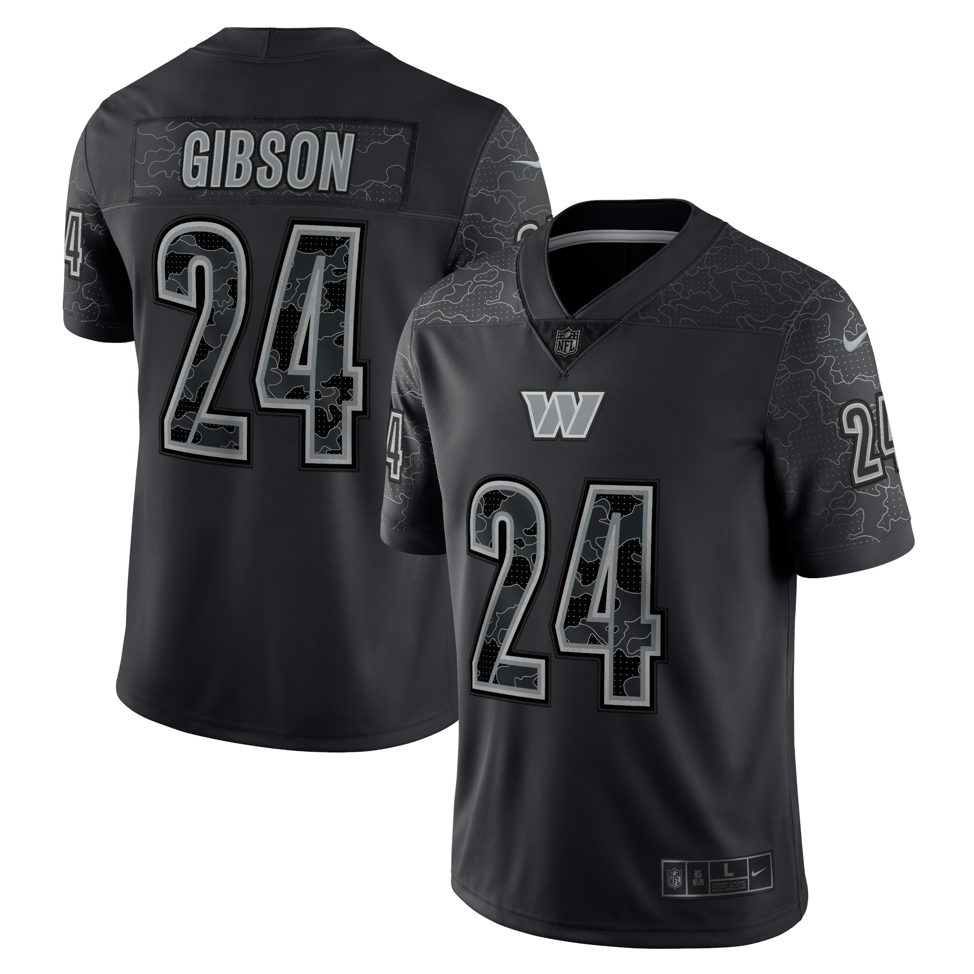 Men's Washington Commanders Antonio Gibson Black Rflctv Limited Jersey Js6699