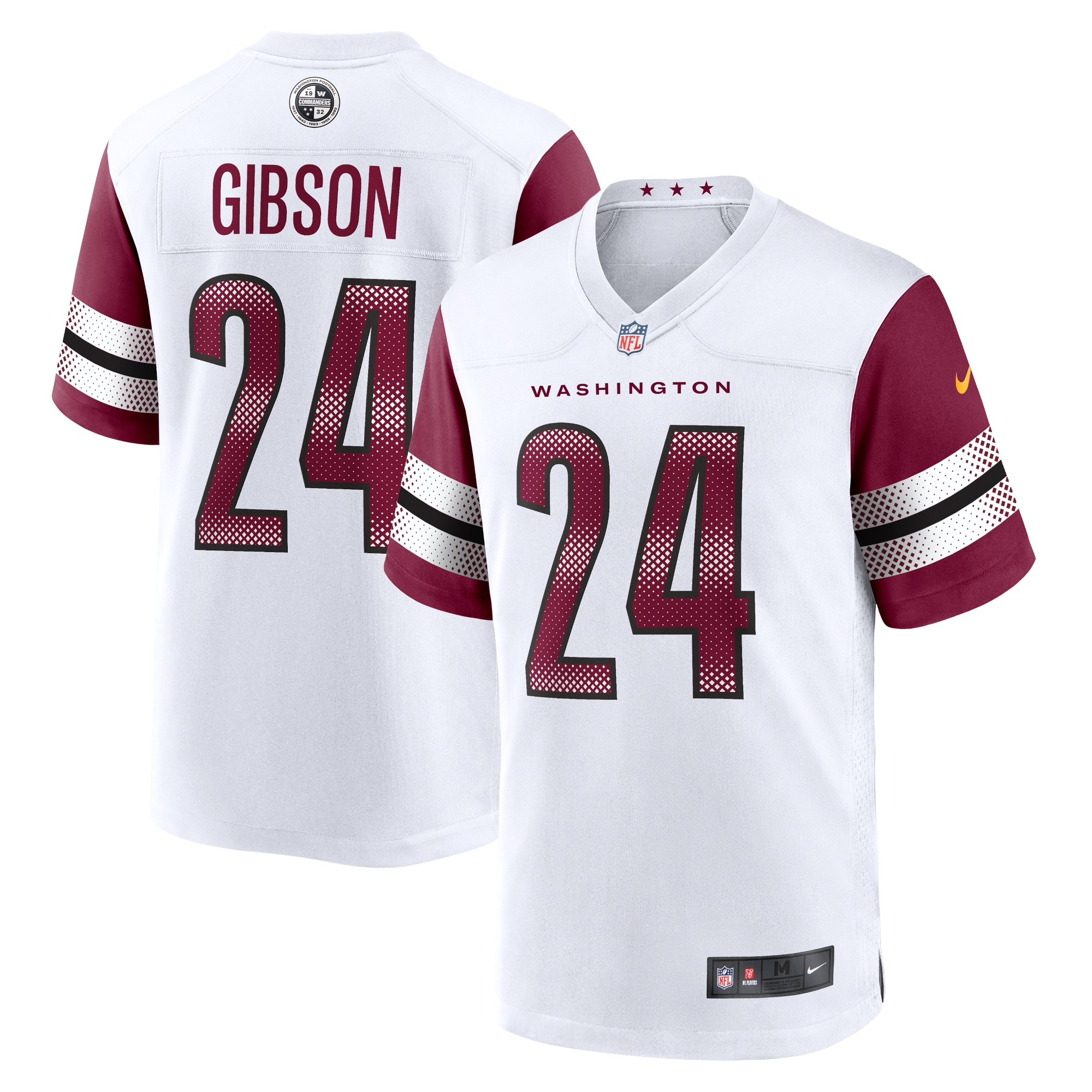 Men's Washington Commanders Antonio Gibson White Game Jersey Js7740