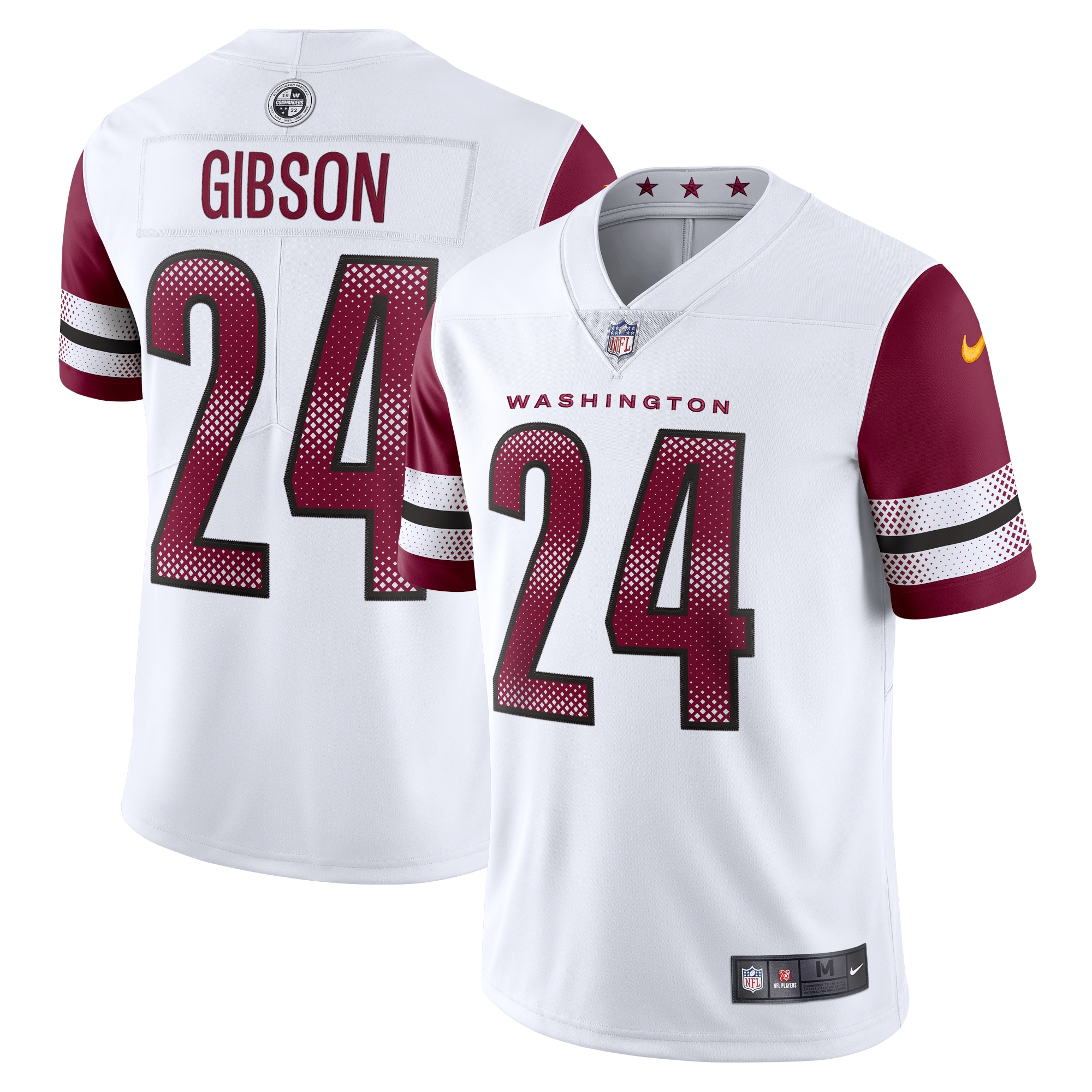 Men's Washington Commanders Antonio Gibson White Vapor Limited Jersey Js3294