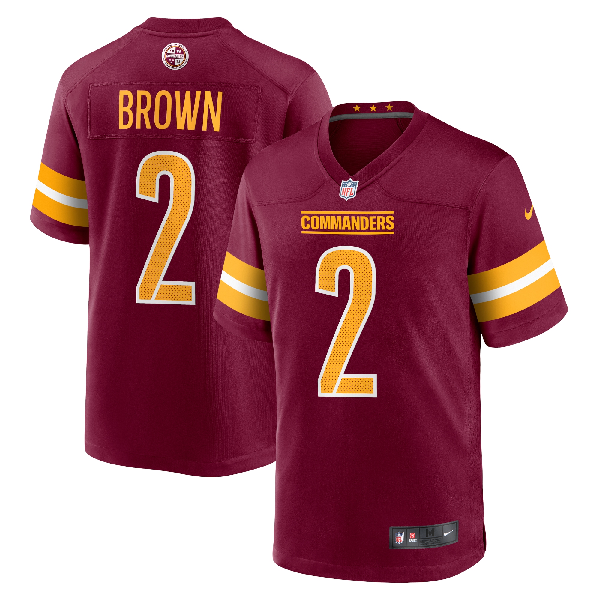 Men's Washington Commanders Dyami Brown Burgundy Game Jersey Js9996
