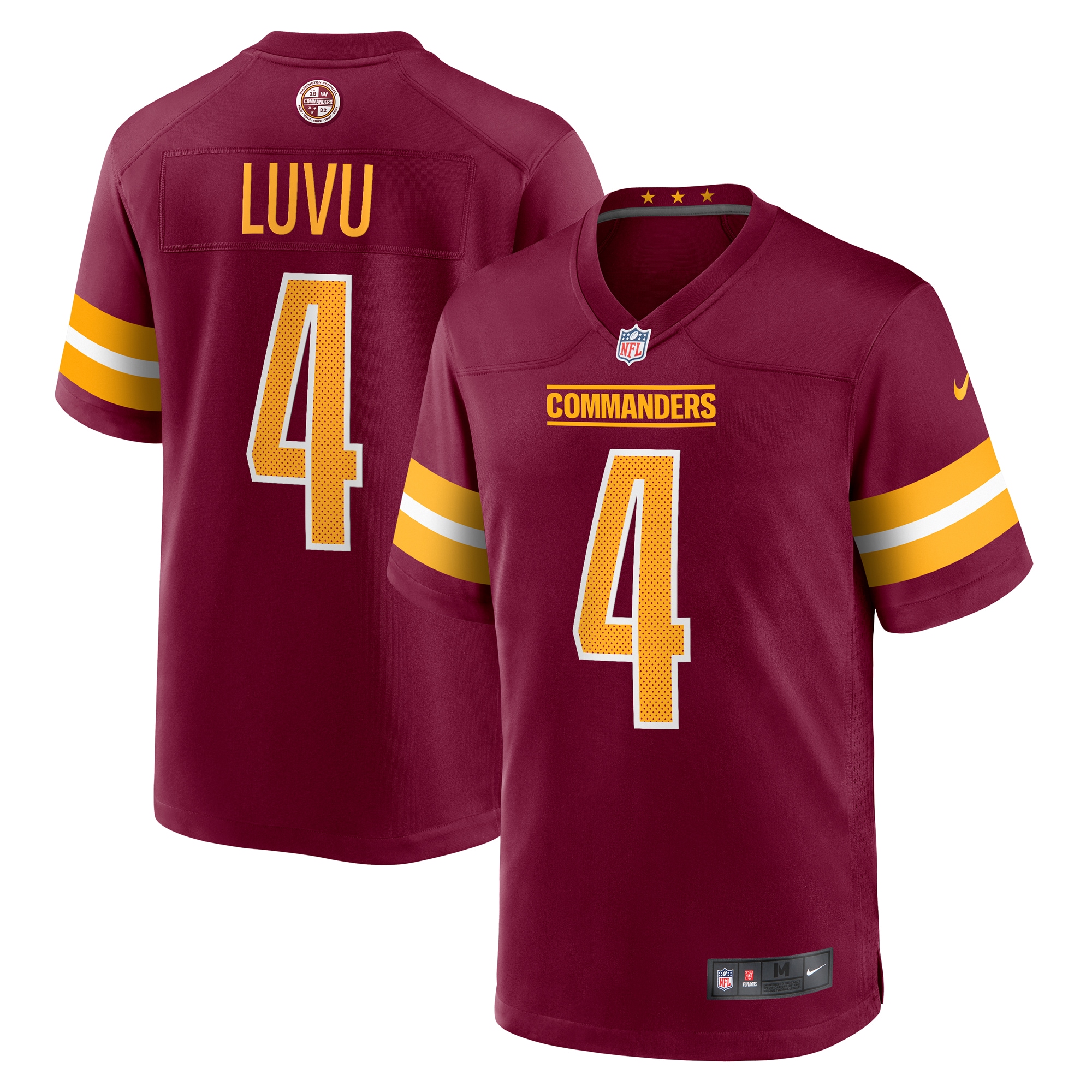 Men's Washington Commanders Frankie Luvu Burgundy Game Jersey Js8647