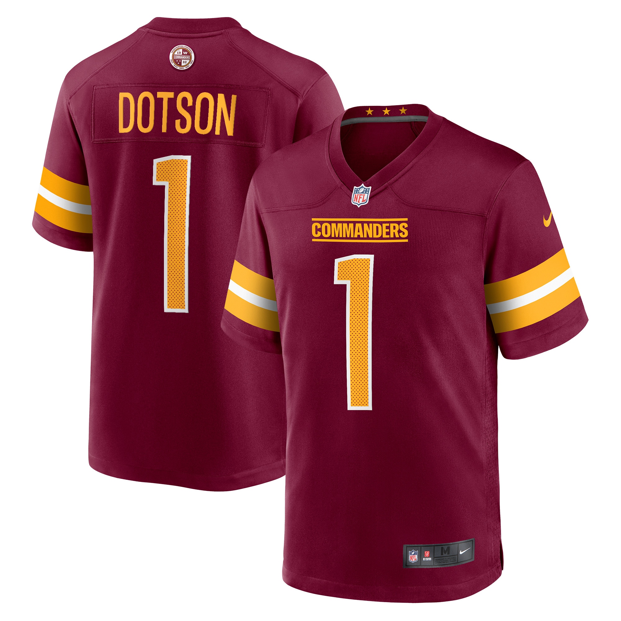 Men's Washington Commanders Jahan Dotson Burgundy Player Game Jersey Js1428