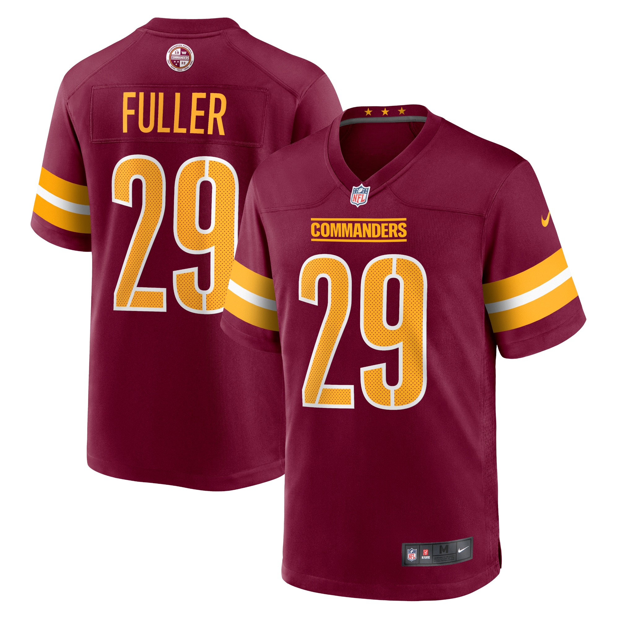 Men's Washington Commanders Kendall Fuller Burgundy Game Jersey Js1830