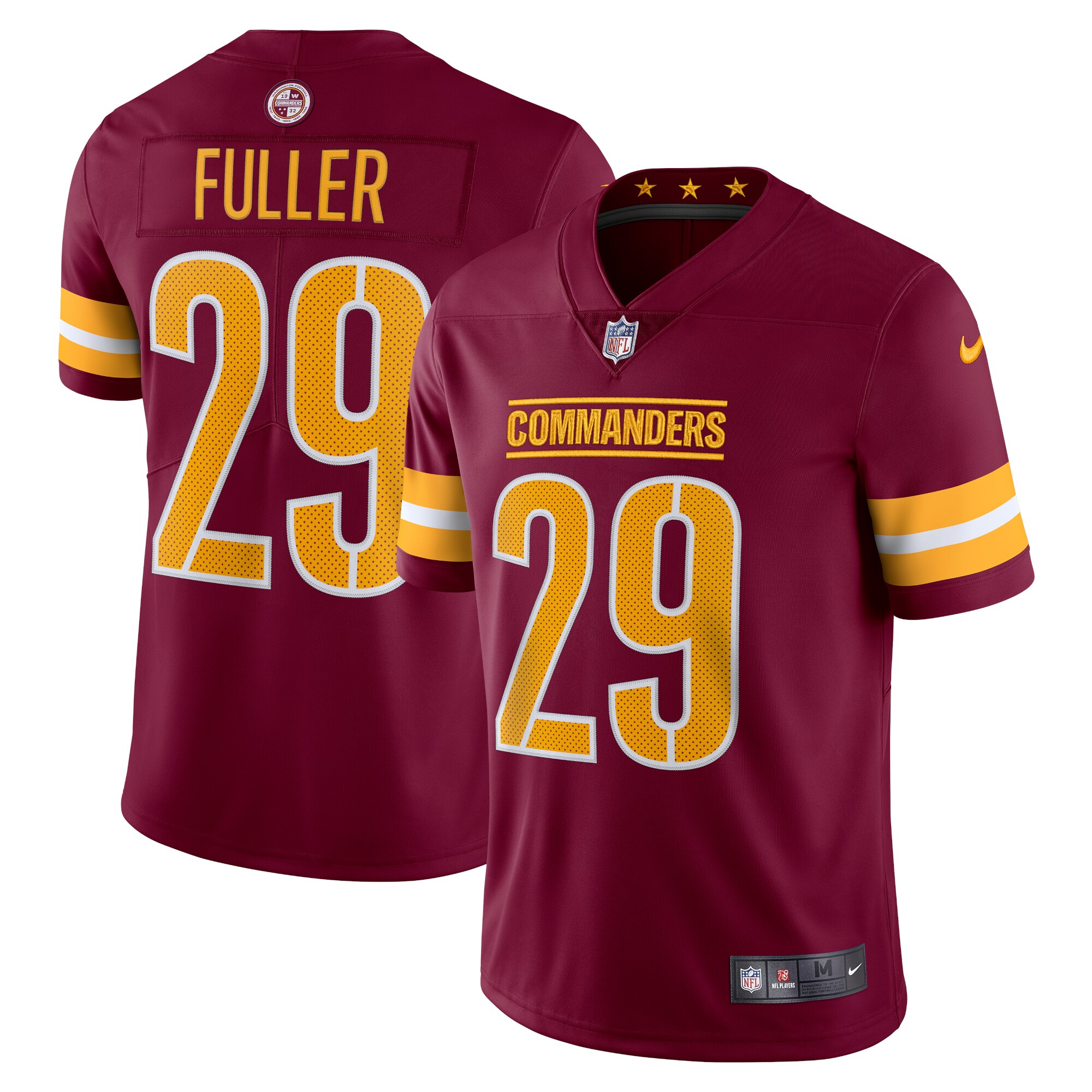 Men's Washington Commanders Kendall Fuller Burgundy Vapor Limited Jersey Js5993