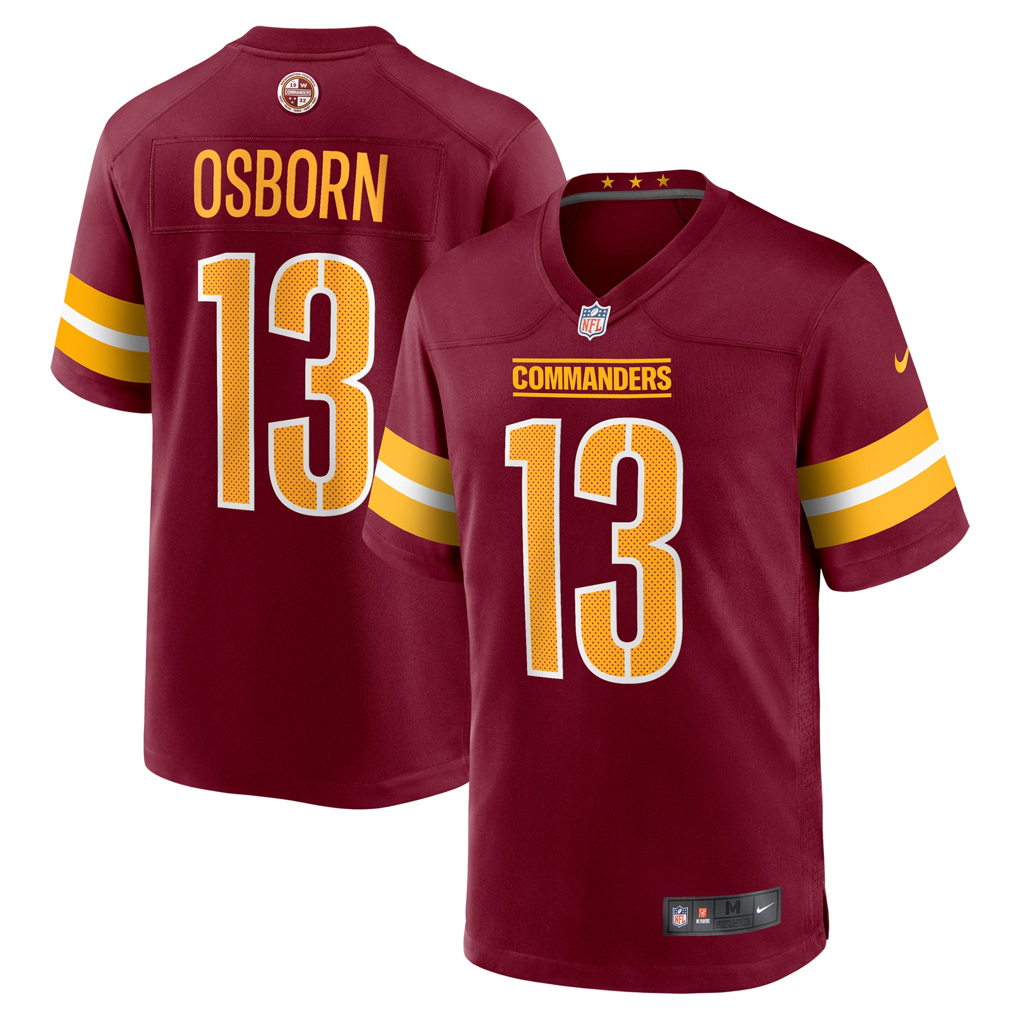 Men's Washington Commanders K.j. Osborn Burgundy Team Game Jersey Js9881