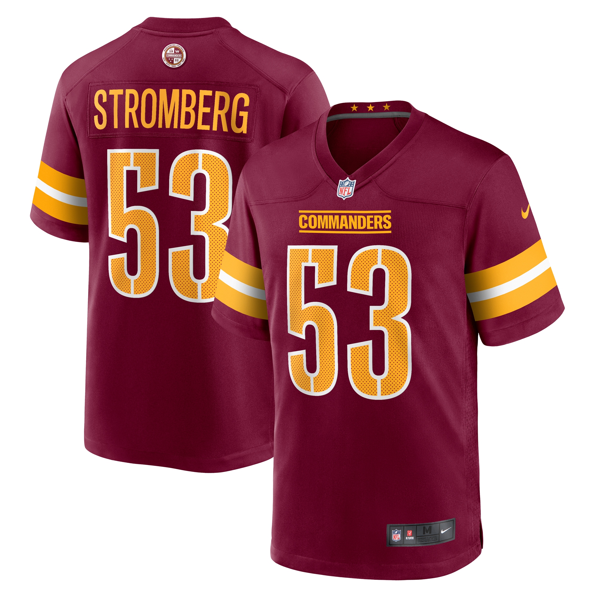 Men's Washington Commanders Ricky Stromberg Burgundy Team Game Jersey Js3723
