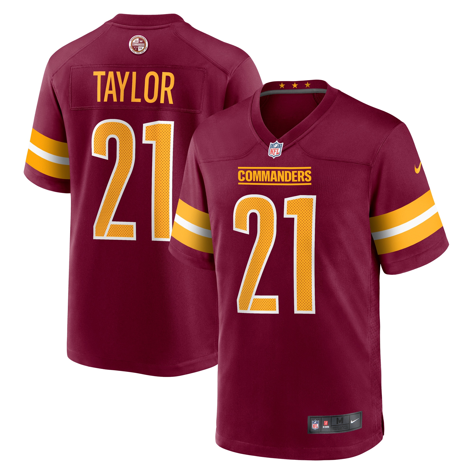 Men's Washington Commanders Sean Taylor Burgundy Player Game Jersey Js7518