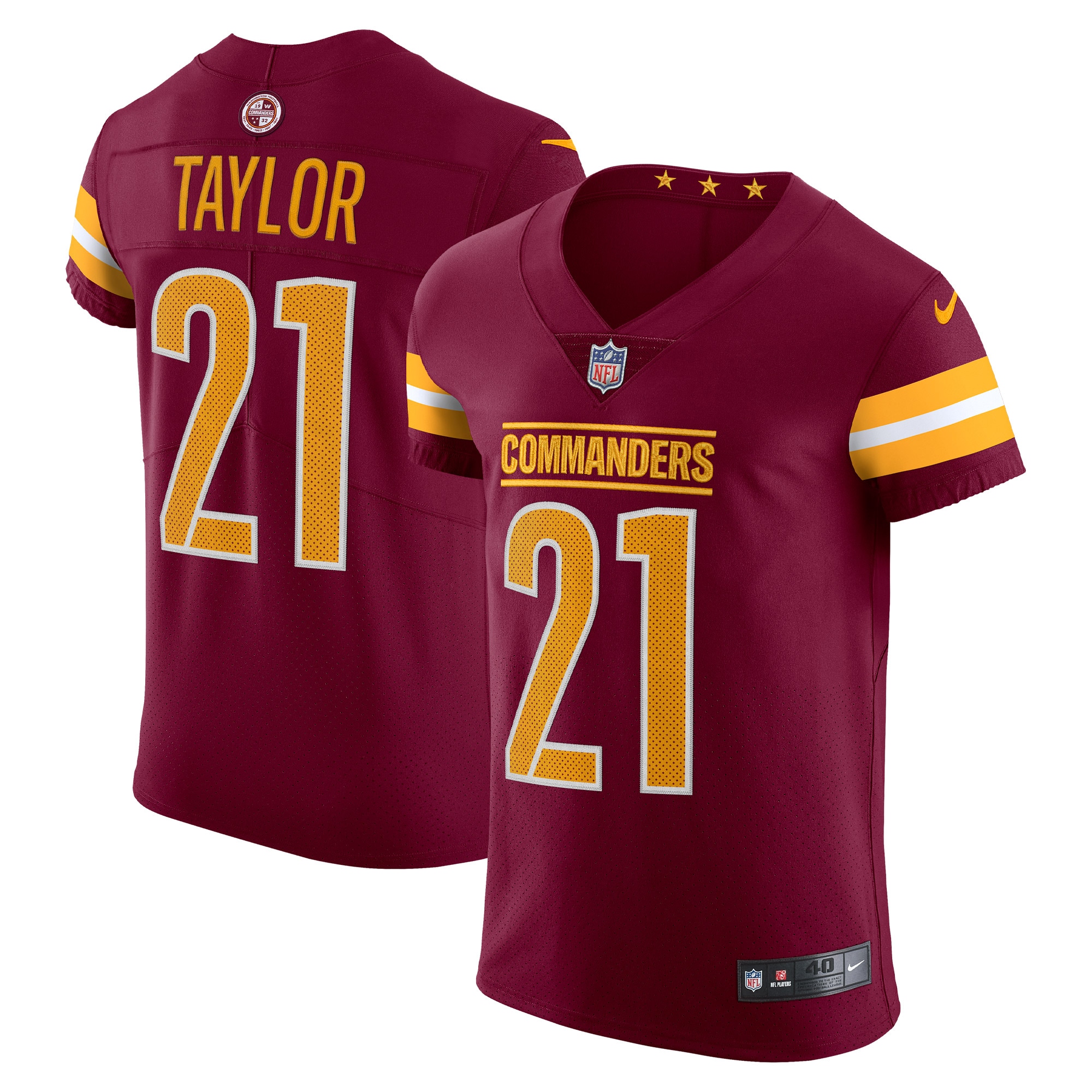 Men's Washington Commanders Sean Taylor Burgundy Vapor Elite Retired Player Jersey Js9444