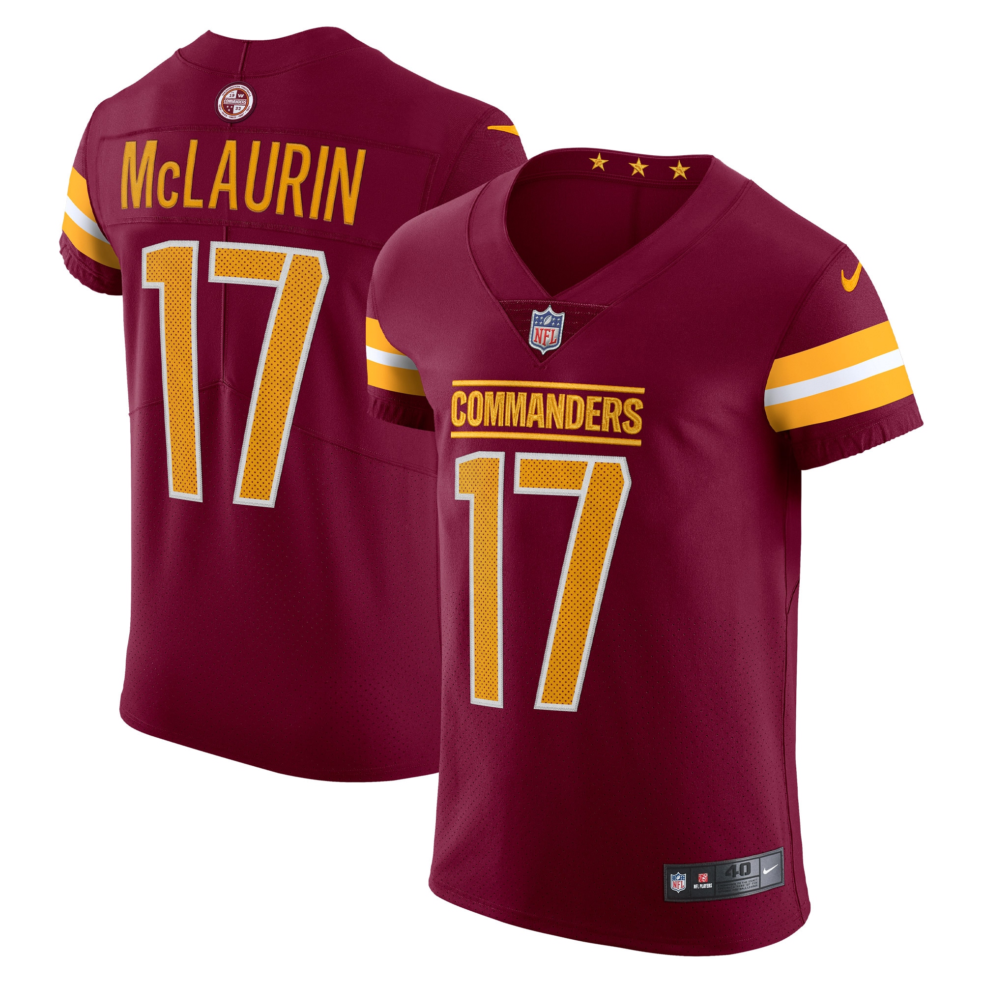 Men's Washington Commanders Terry Mclaurin Burgundy Vapor Elite Jersey Js9122