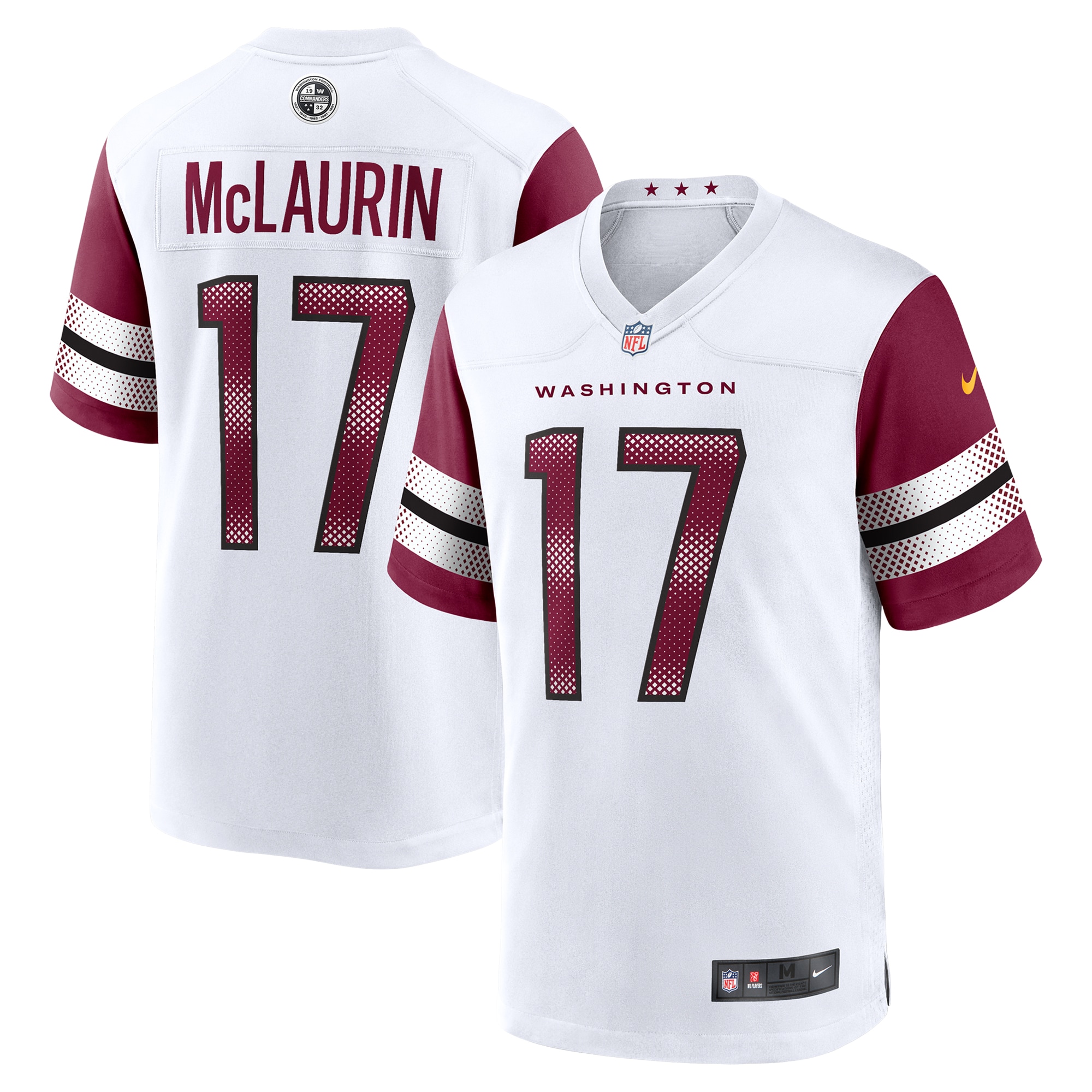 Men's Washington Commanders Terry Mclaurin White Game Jersey Js6664