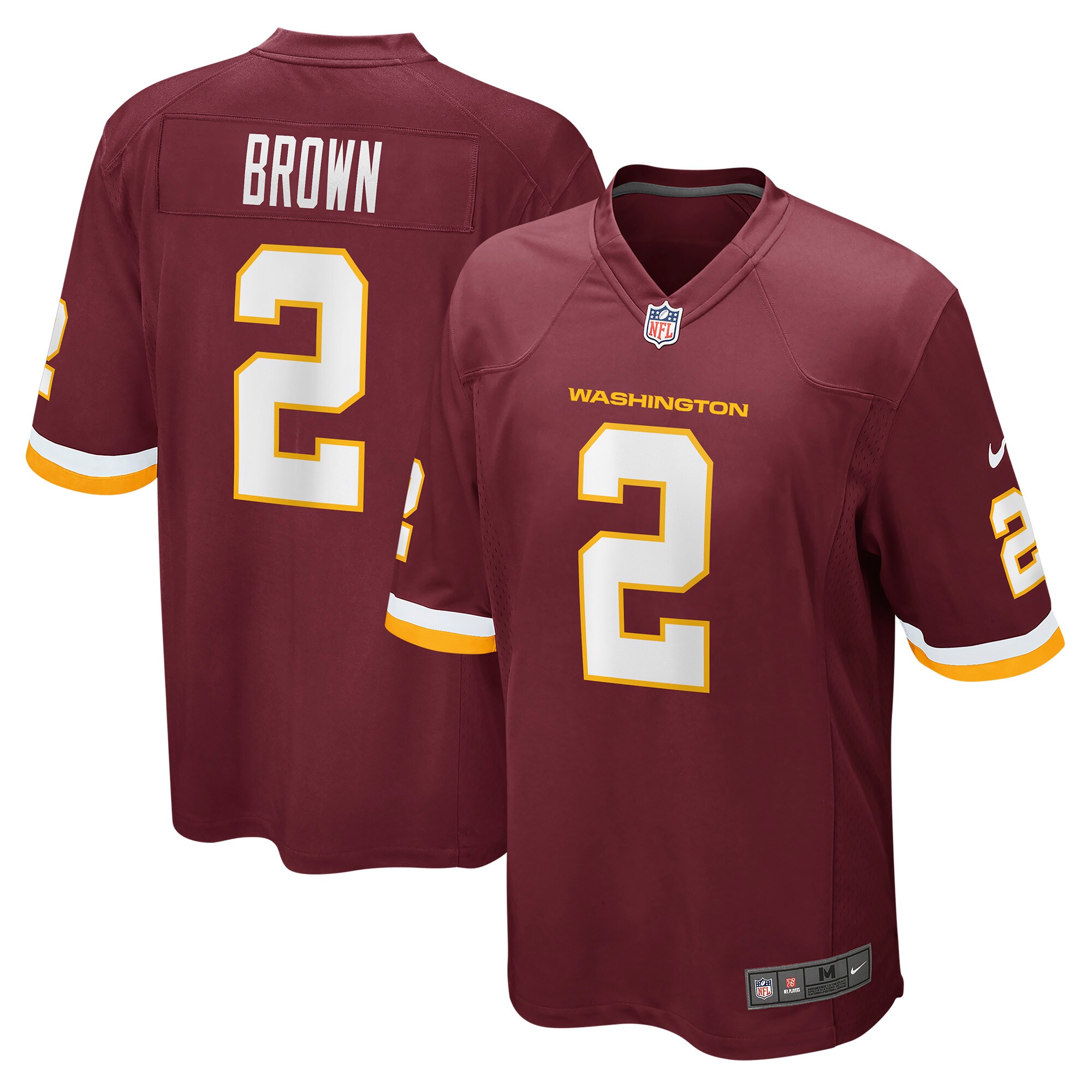 Men's Washington Football Team Dyami Brown Burgundy Game Jersey Js5784