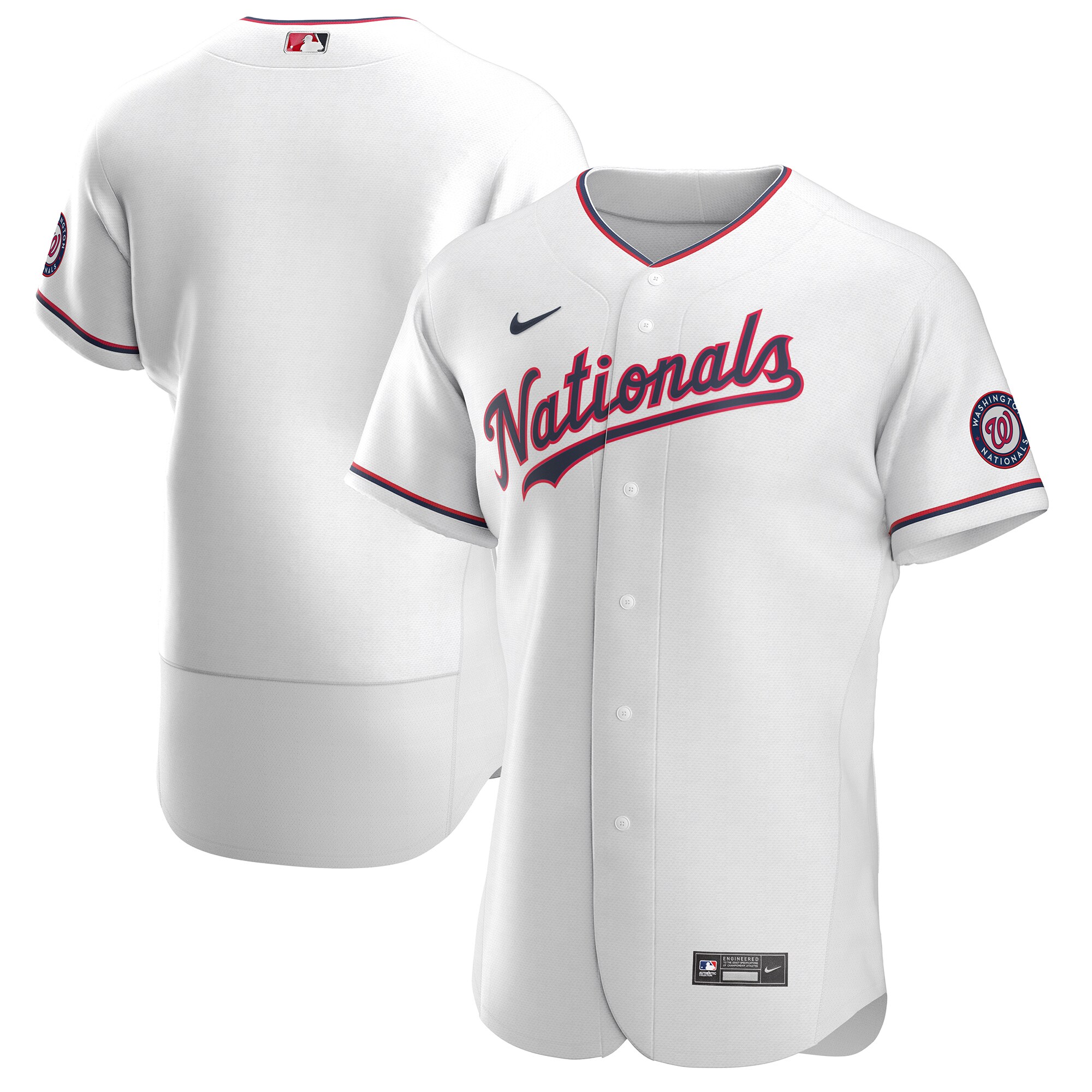 Men's Washington Nationals White Alternate Team Jersey