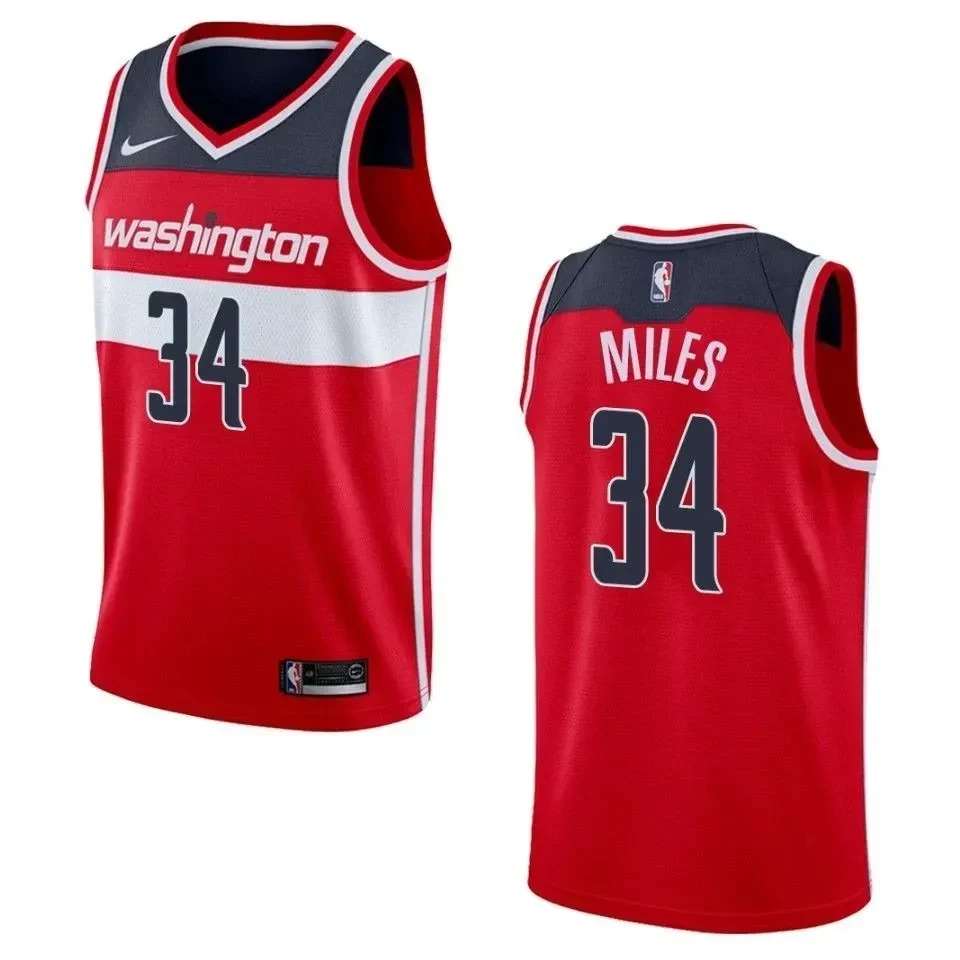 Men's Washington Wizards 34 C.j. Miles Icon Swingman Jersey - Red