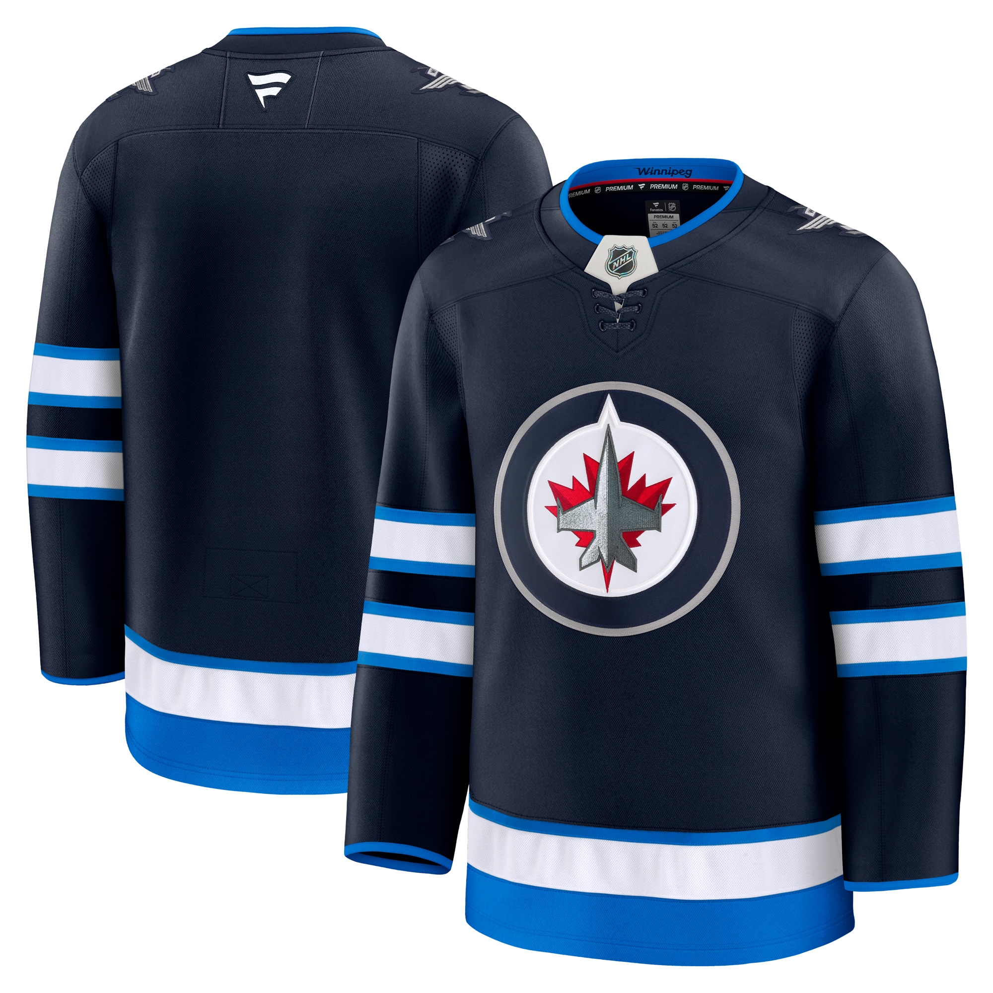 Men's Winnipeg Jets Navy Home Premium Jersey