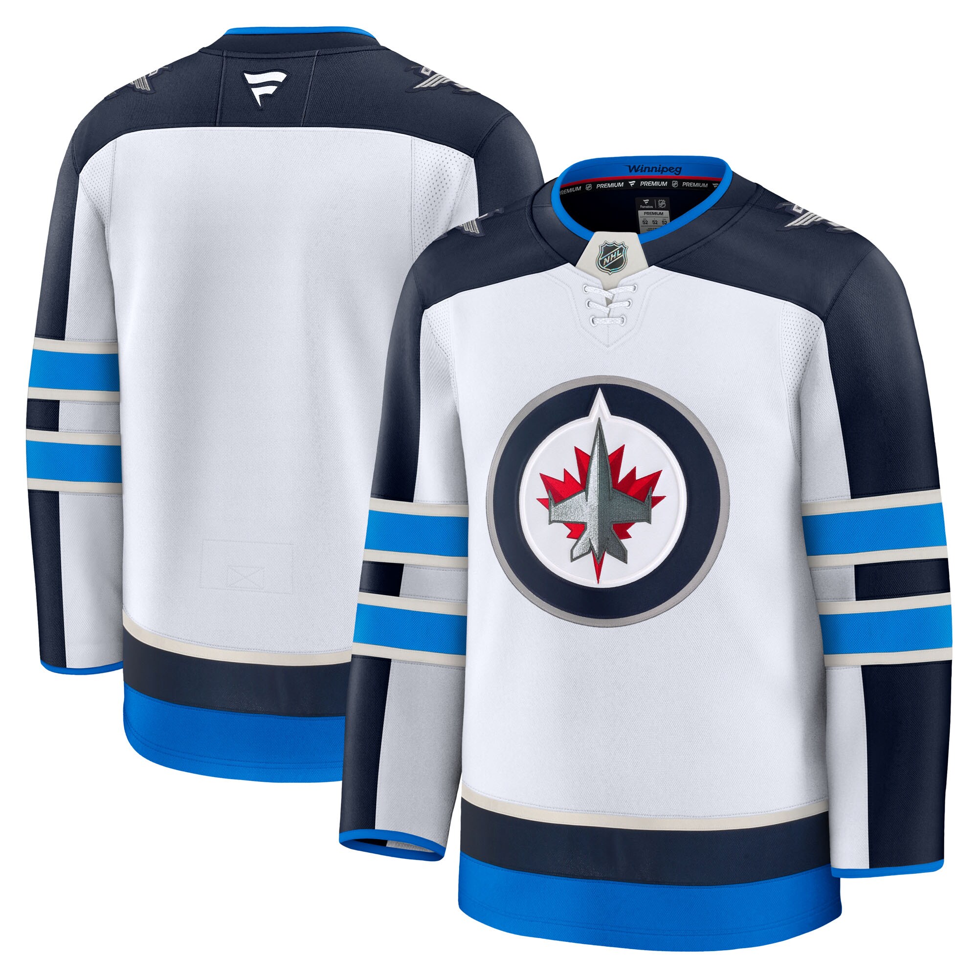 Men's Winnipeg Jets White Away Premium Jersey